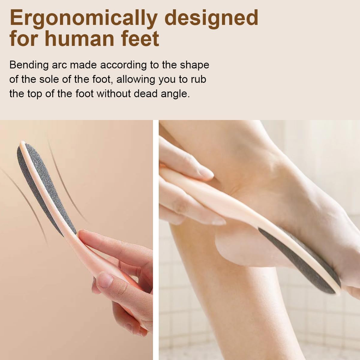 Ruayia Callus Remover Double-Sided Foot Scraper, Callus Remover, Dead Skin Callus Remover, Feet Callus Shaver for Foot and Hand, Callus Removal on Wet and Dry Feet - Pink image number 3