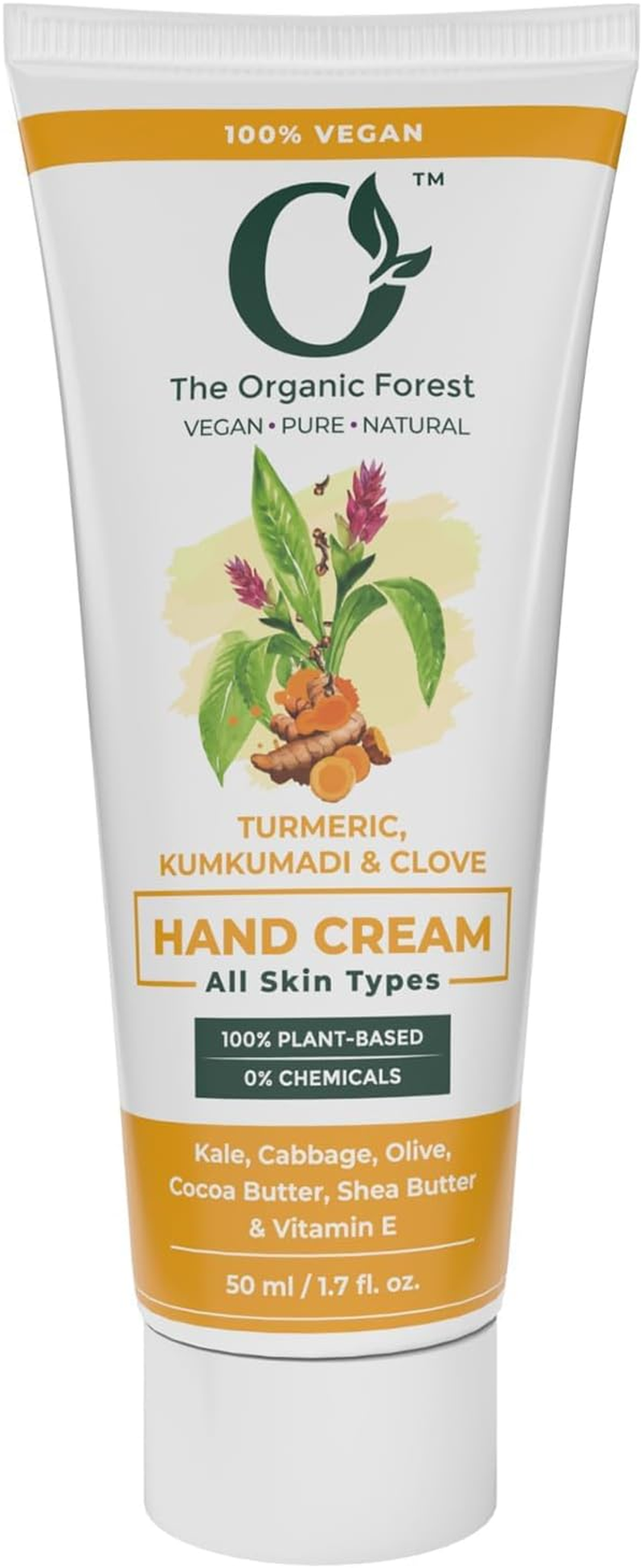 Organic Forest Vitamin C Hand Cream with SPF | Shea Butter, Almond Oil, Coconut Oil & Aloe Vera - Hydrating Moisturizer for Men & Women | Plant Based, Travel Size | image number 4
