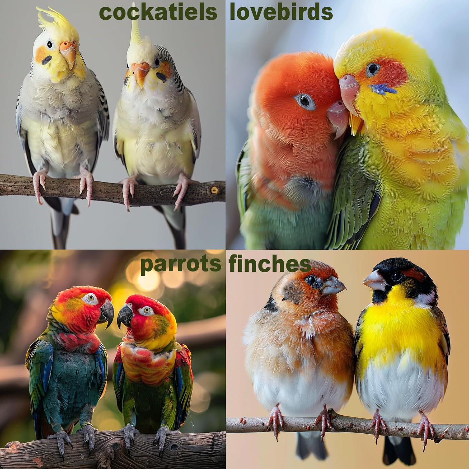 Bird Toys for Parakeets 7Pcs, Wood Parrots Budgie Cage Accessories, Bird Perch Swings for Small Conure Cockatiel Toys, Bird Ladder Swing for Parakeets Climbing 18'' image number 6