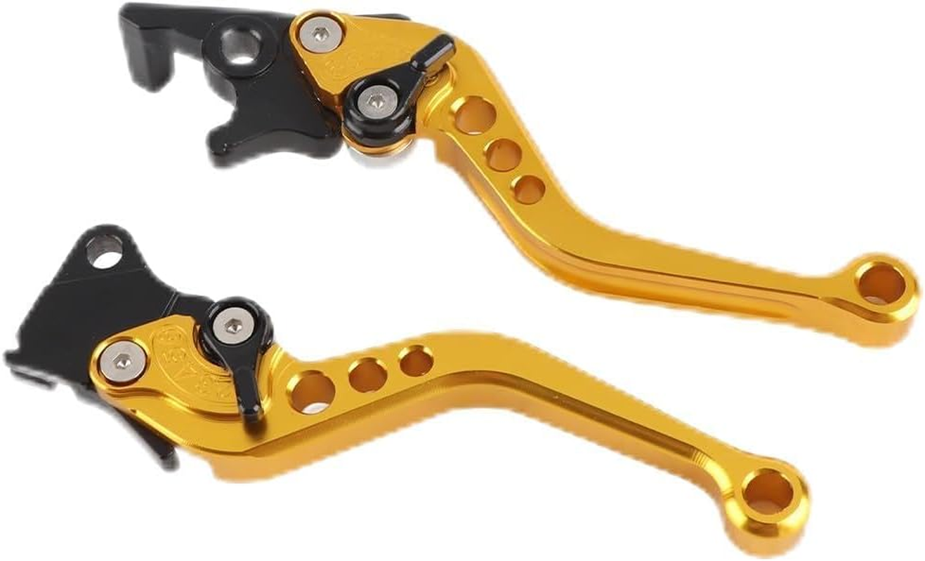 Aluminum Motorcycle Clutch Drum Brake Lever Handle, Pair (Red)