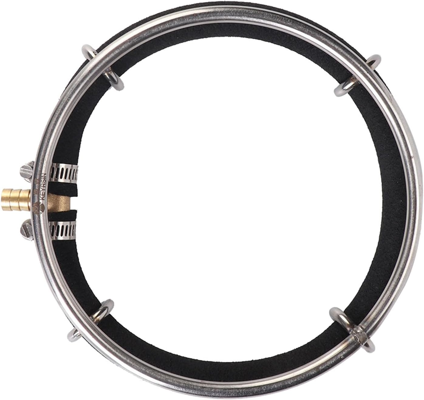 Aquarium Copper Air Bubble Diffuser Ring Durable Oxygenation Bubbler for Fish Pond Air Diffuser Ring,Aquarium, Bubble,Fish Pond Bubbler (Single Circle Diameter 25Cm) image number 4