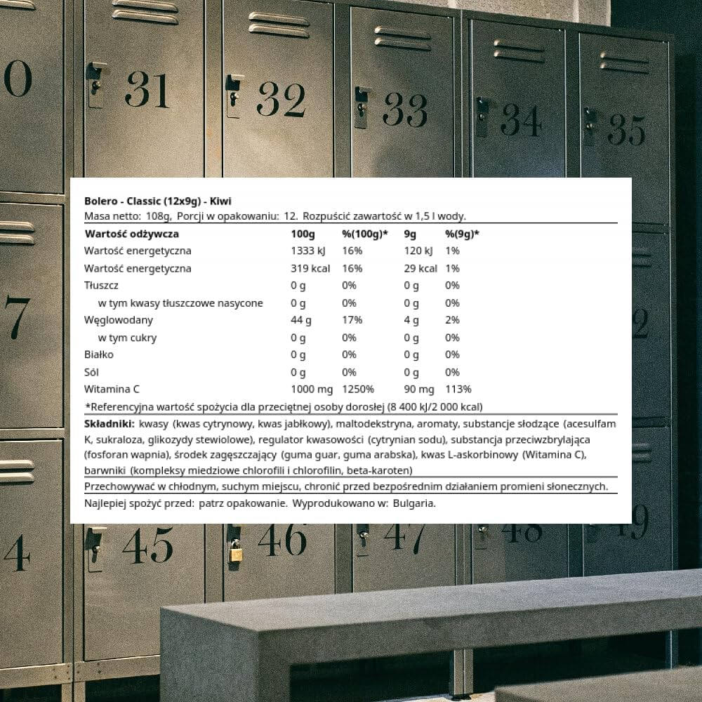 Bolero Kiwi Fruit Flavoured Drink Powder 12 Sachets