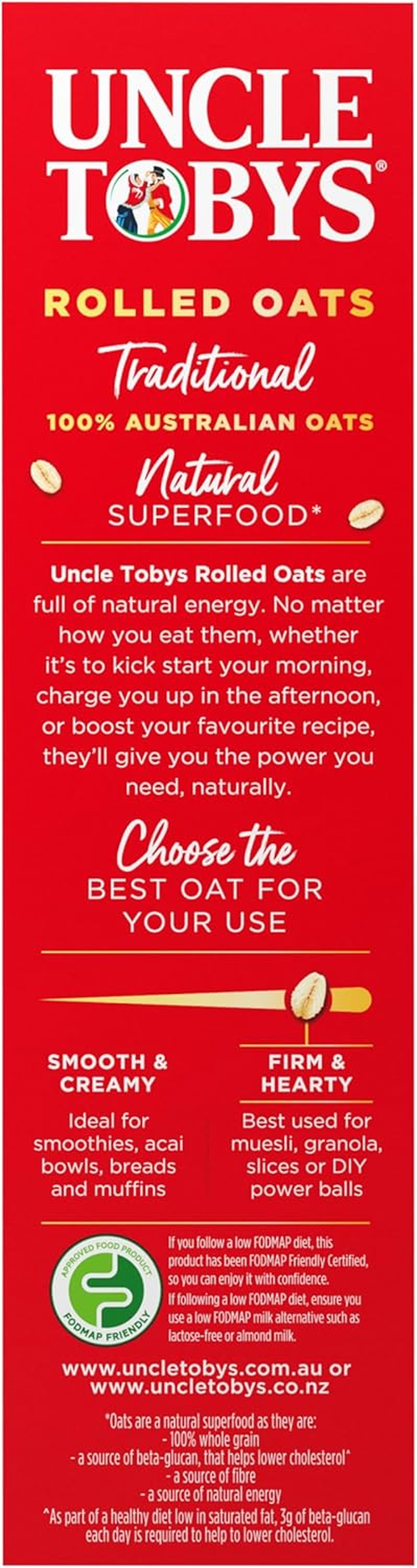 Uncle Tobys Traditional Oats 500 G image number 3