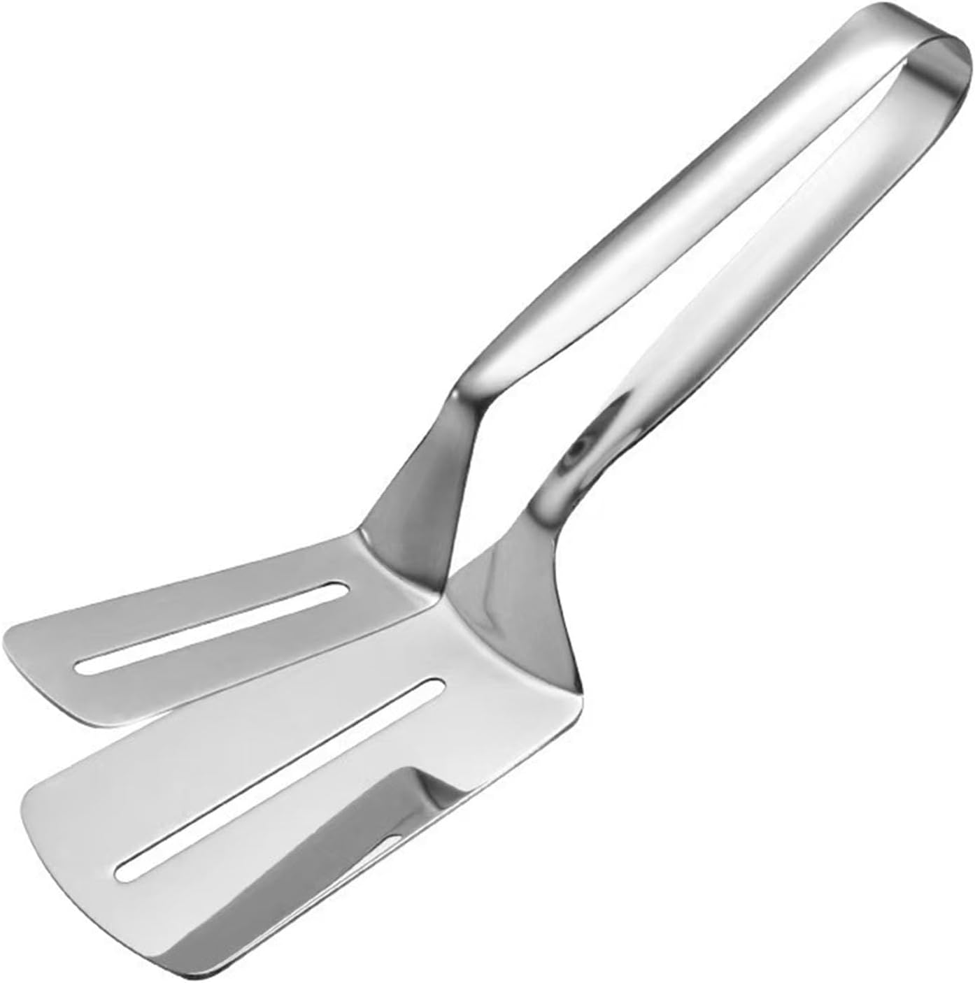 304 Stainless Steel Double Sided Steak Clamp, Cooking Clamp, Flip Scraper Clamp, Suitable for Steak, Bread, Burger, Barbecue, Pizza, Steak Tongs, Barbecue Tongs image number 2