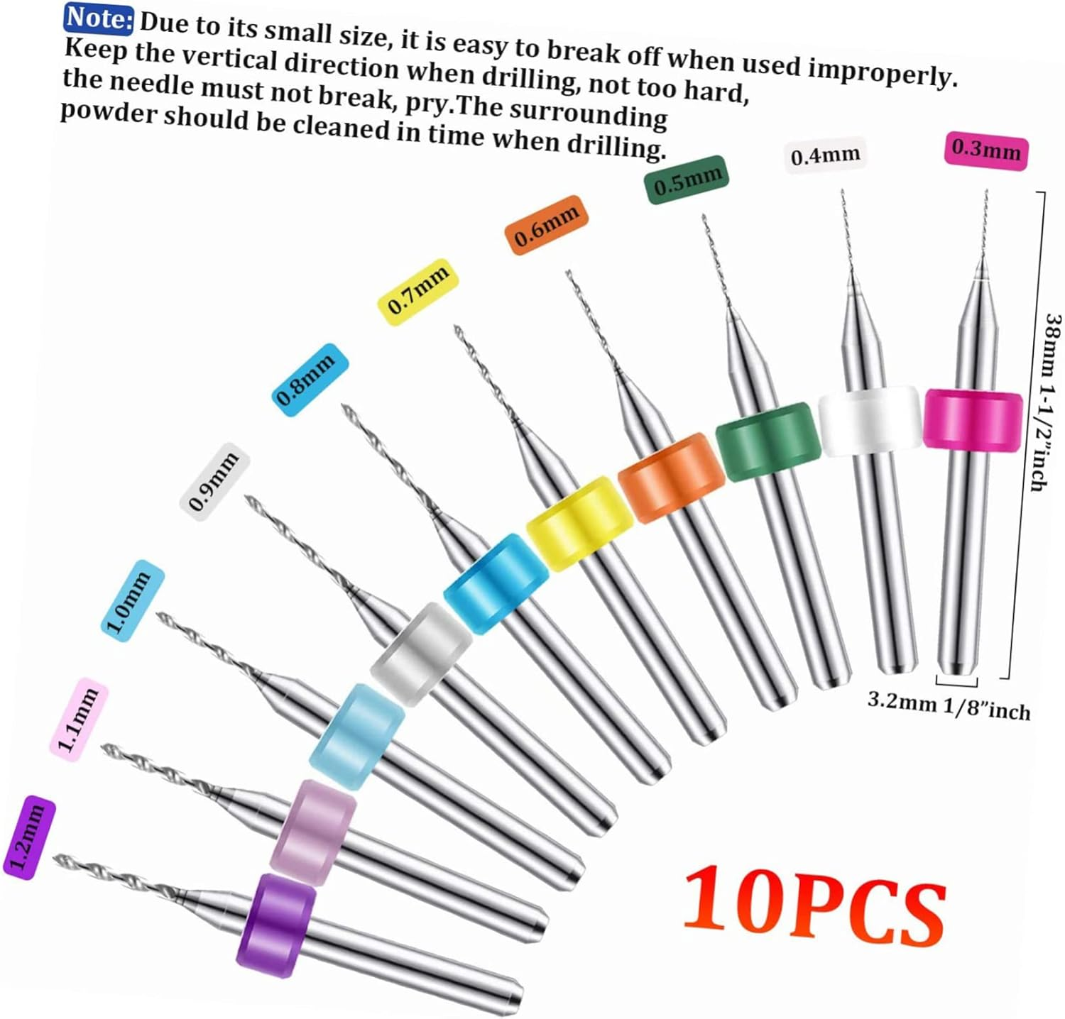 HOMSFOU 76Pcs Hand Drill Set Pin Vice Mini Drill Bits for Woodworking Electronics Assembly Model Making Lightweight and Portable image number 2