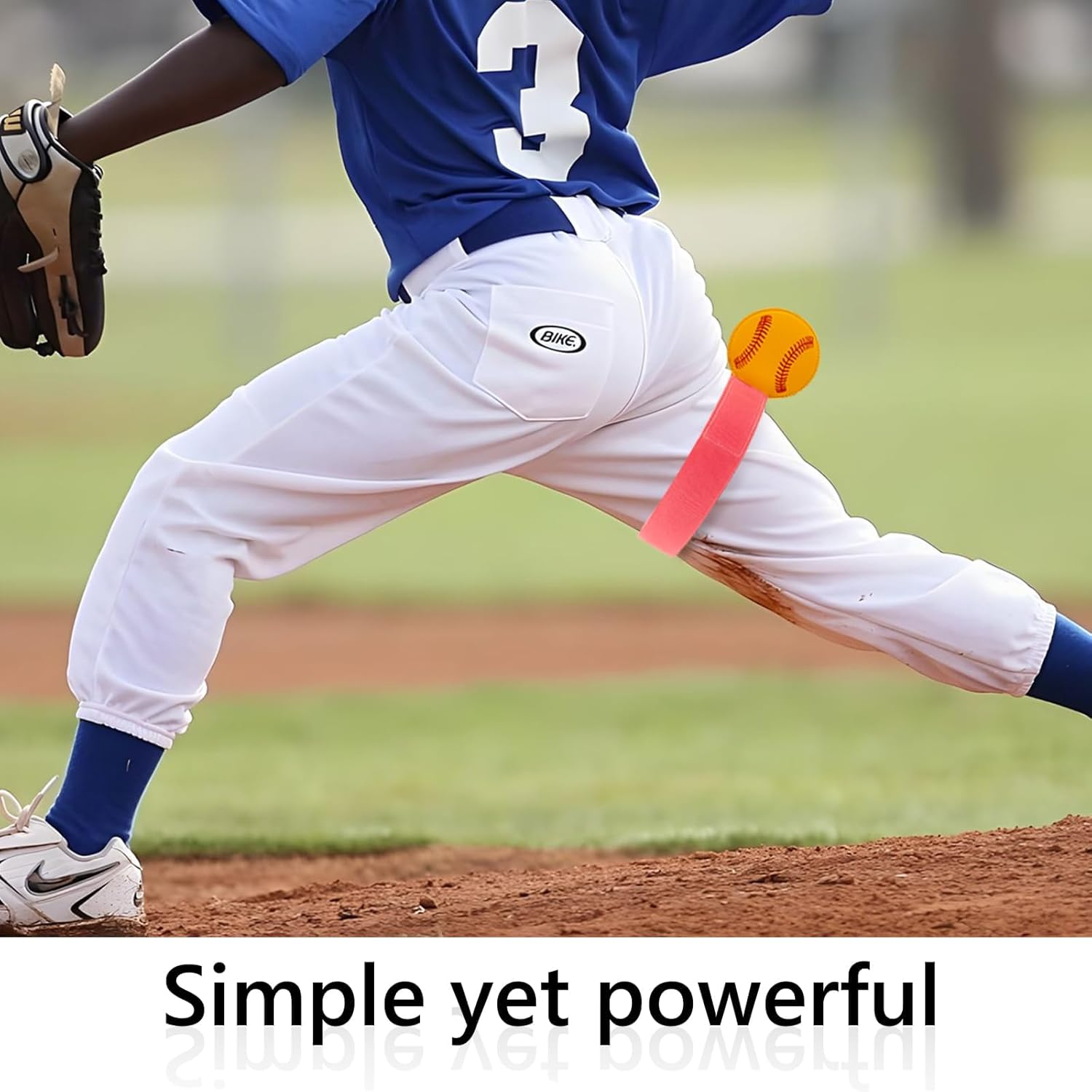 HDBHBH Circle Pitcher Training Aid &ndash; Elastic Softball Pitching Trainer Belt for Youth & Adults, Develops Correct Mechanics, Durable & Adjustable Softball Pitcher&rsquo;S Aid for Consistent Throws image number 1