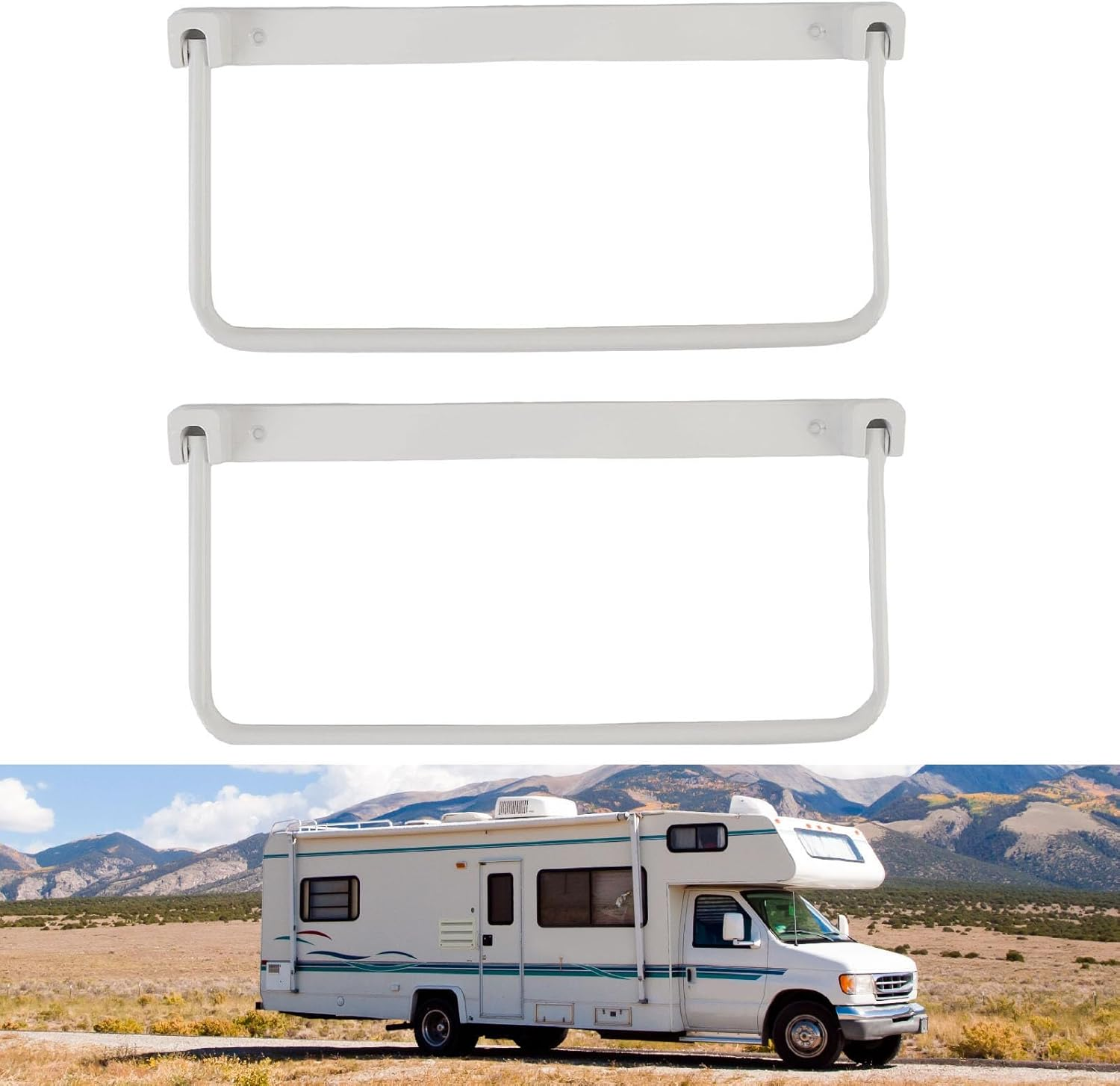 Foldable Wall Mounted Shoes Storage Rack, Hanging Shoe Rack, Pair of Aluminium Alloy RV Shoe Organizer, Door Mount Shoe Holder, Shoe Shelf for RV, Yacht, Travel Trailer image number 5