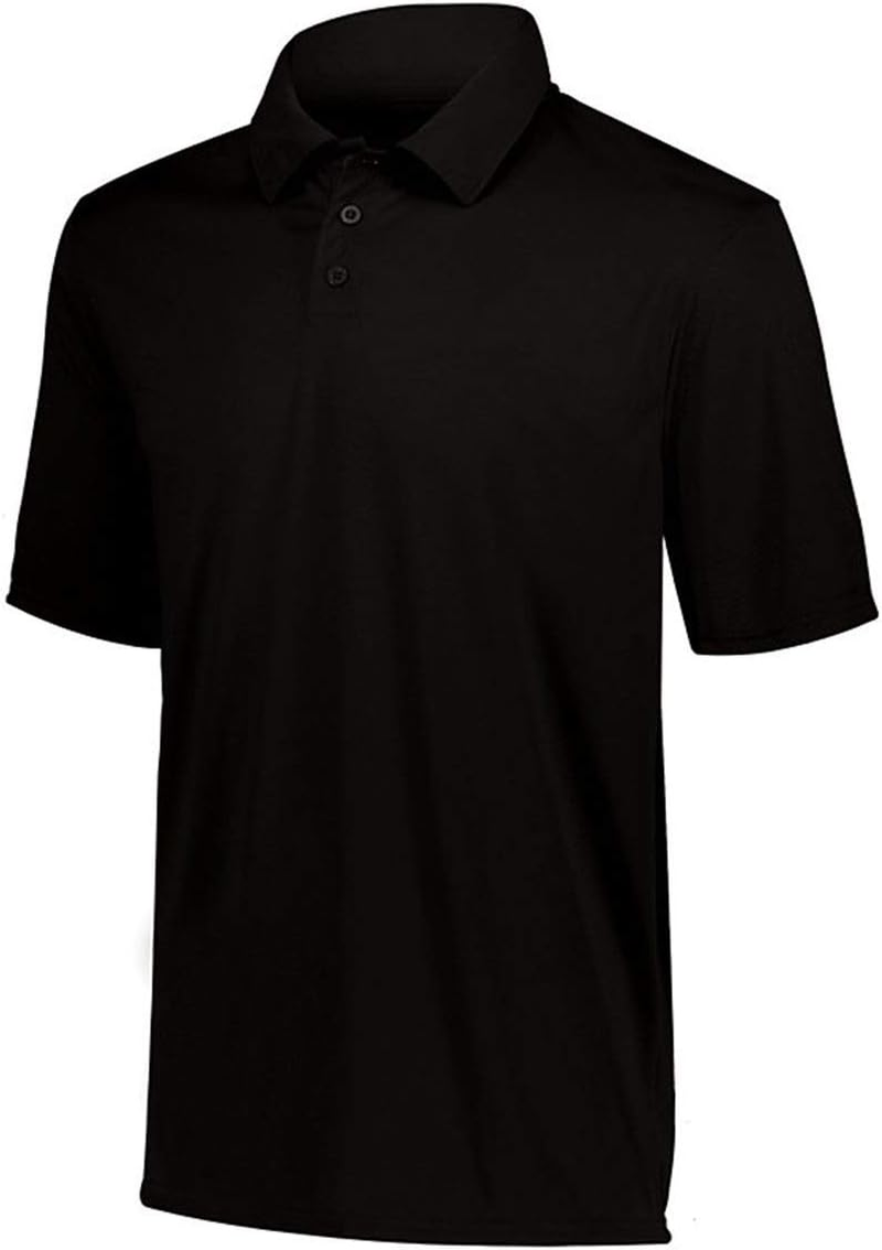 Augusta Sportswear Boys' Short Sleeve Polo Shirt, Black, Small