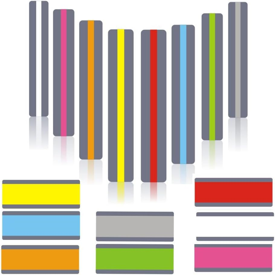 Esforzarse 16 Pieces Colourful Guided Reading Strips, Visual Stress Reducing for Children and Dyslexia, Dyslexia Reading Strips for Dyslexic Students, Colored Overlays Bookmarks Help with Dyslexia image number 2