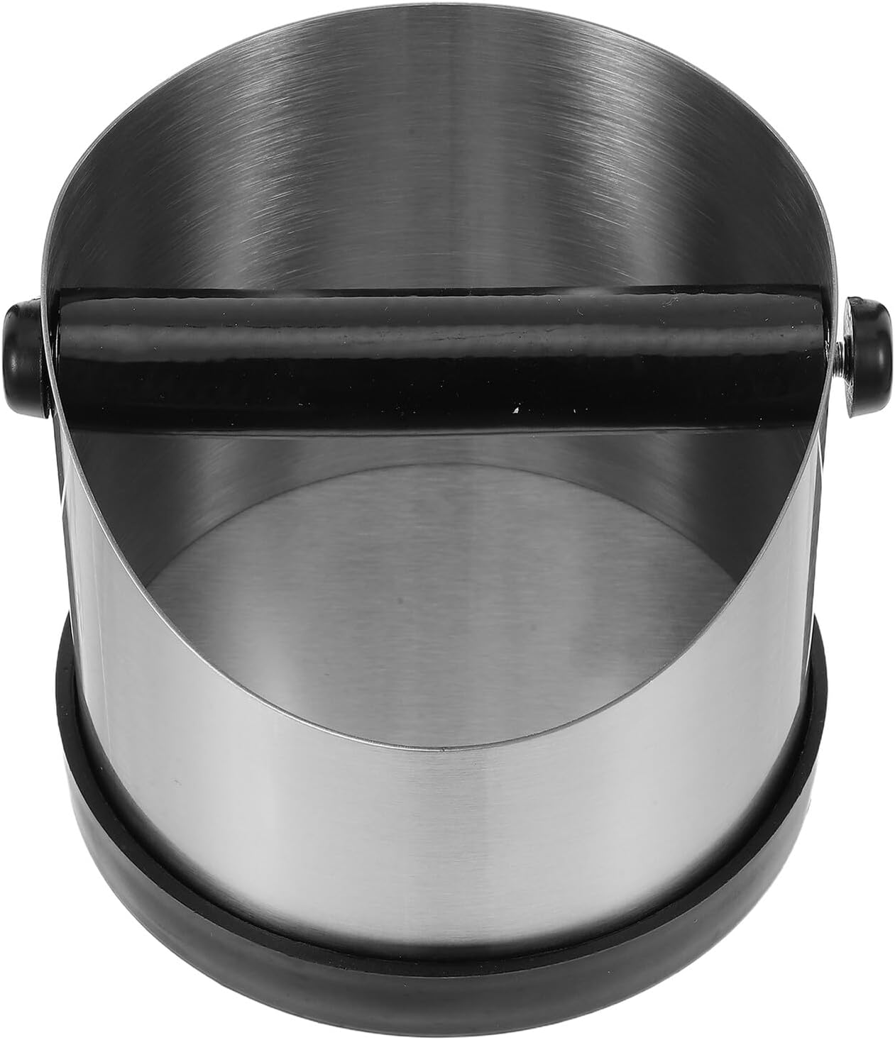 HOLIDYOYO Stainless Steel Coffee Ground Knock Box 580Ml with Handle, Espresso Grounds Container for Coffee Machine, Tea Dregs Bin for Kitchen Use
