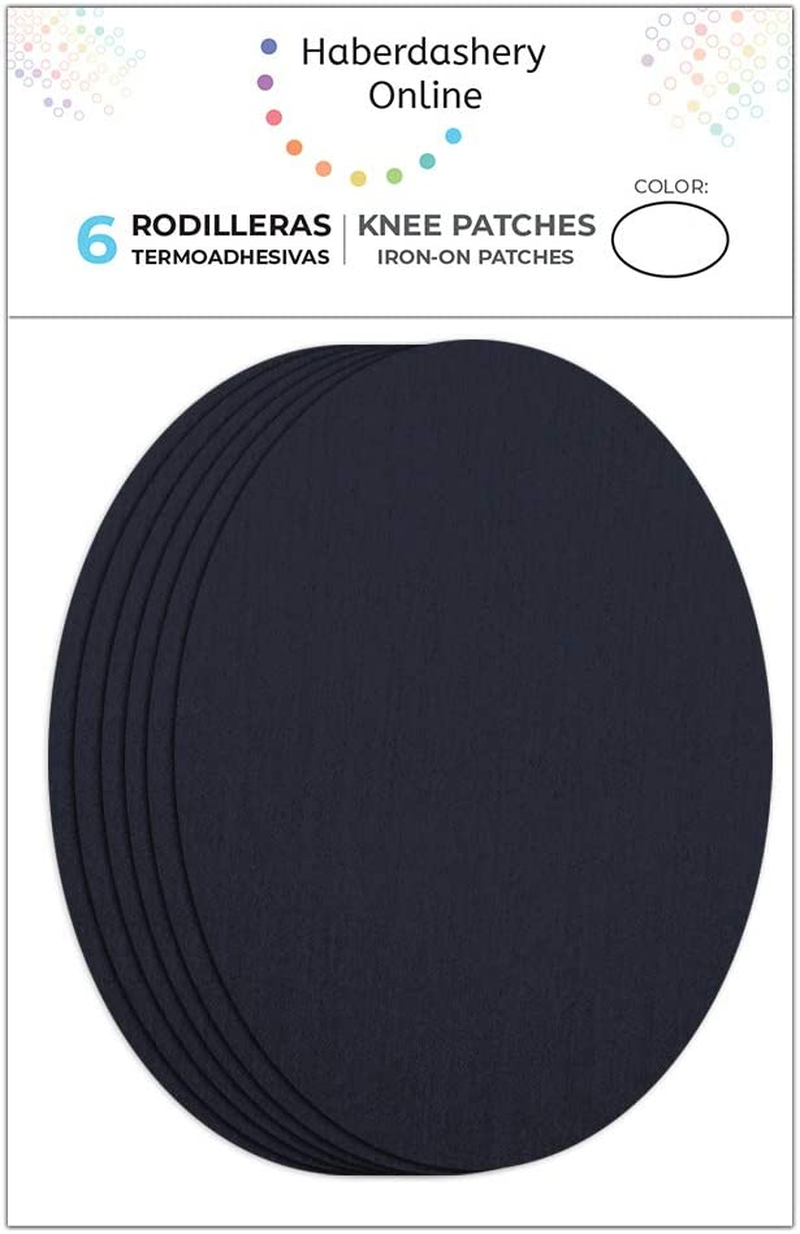 6 Piece Knee Kids Patches Navy. Iron Pads to Protect Your Clothes and Repair of Trousers, Jackets, Sweaters, Shirts. 10.5 X 8 Cm. RK92 image number 6