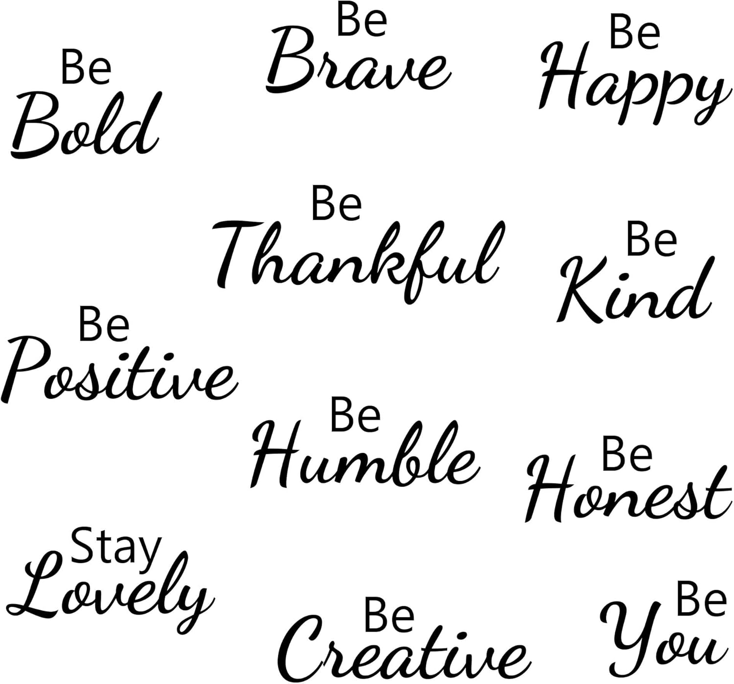 Inspirational Wall Decals Quotes Motivational Sayings Wall Stickers Positive Quotes Lettering Wall Decor Stickers for Home Bedroom Library School Classroom Office Family Wall Art Decoration image number 6