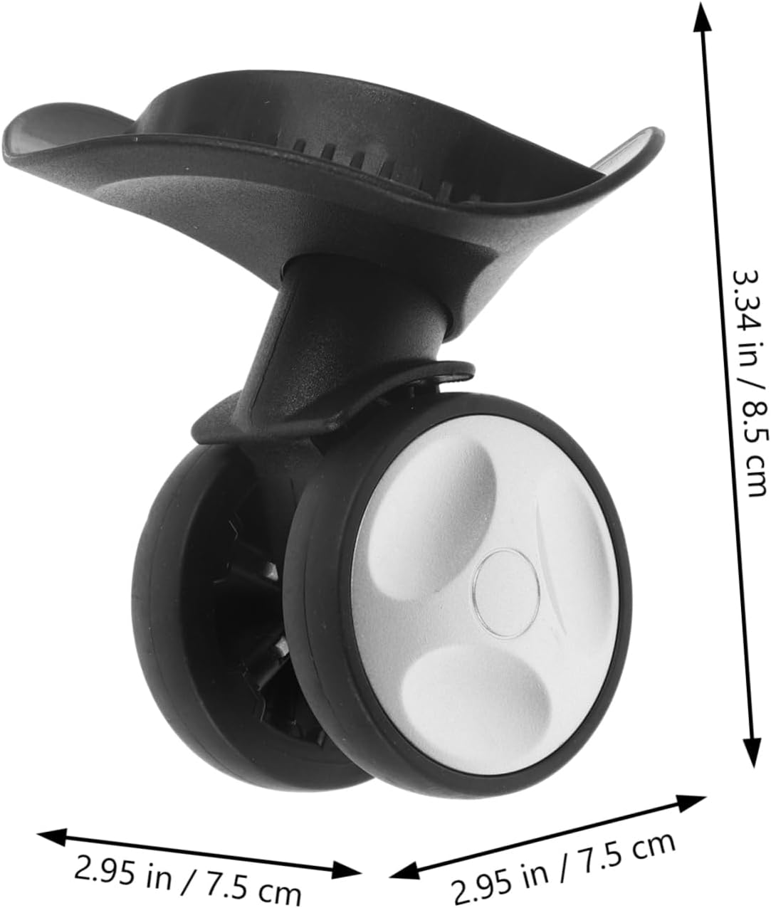 SHERCHPRY Plastic Luggage Wheel Travel Suitcase Swivel Wheel Replacement for Repair image number 3