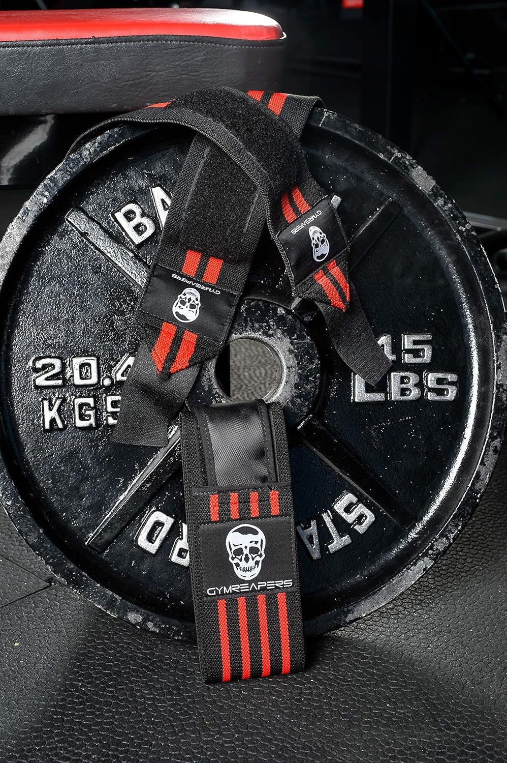 Gymreapers Weightlifting Wrist Wraps (Competition Grade) 18" Professional Quality Wrist Support with Heavy Duty Thumb Loop - Best Wrap for Powerlifting, Strength Training, Bodybuilding