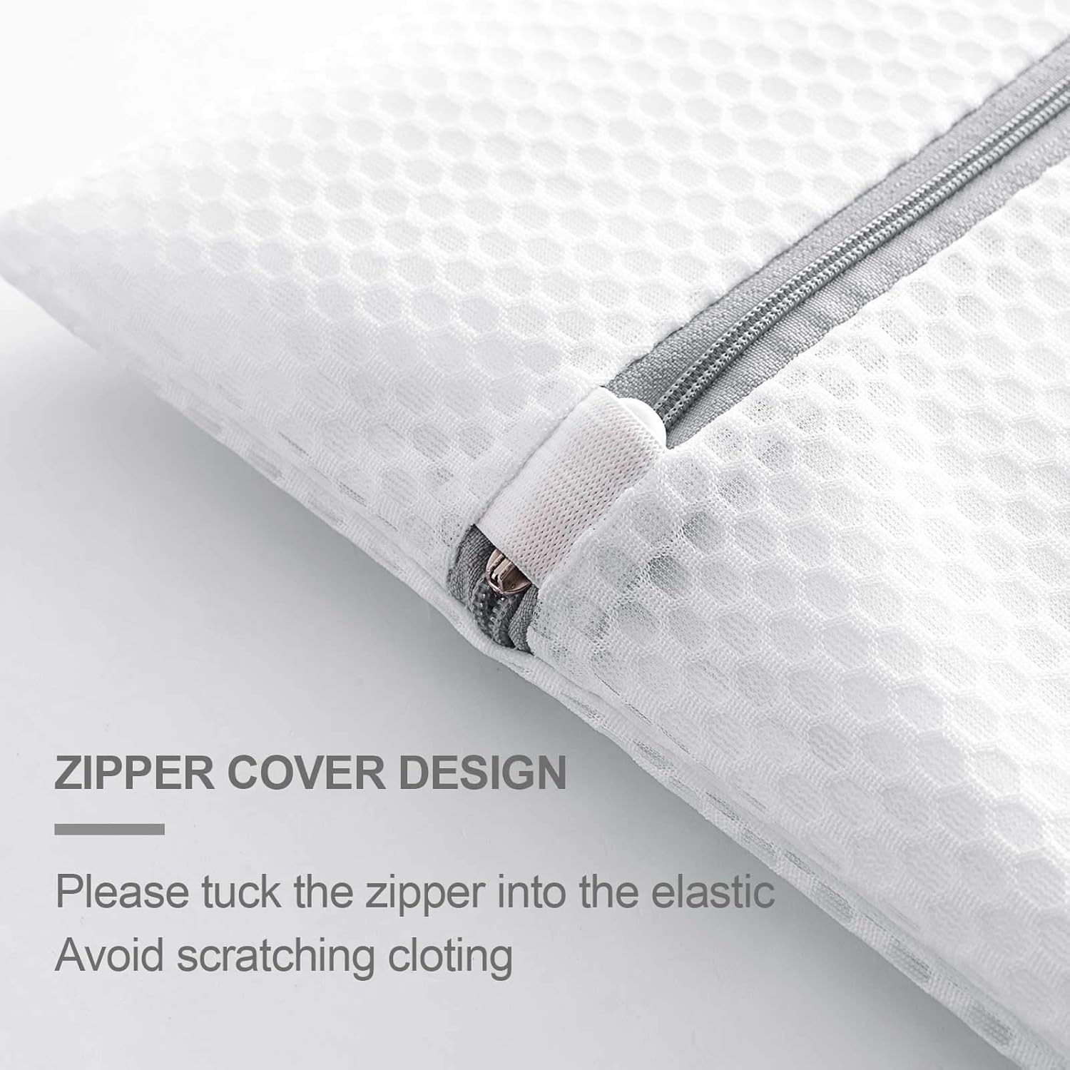 2 Xx-Large Honeycomb Delicates Bags for Washing Machine, 24 X 24 Inches Lingerie Bags for Laundry, Travel Storage Organize Bag for Cotton Clothes,Sheet, Shoes image number 2