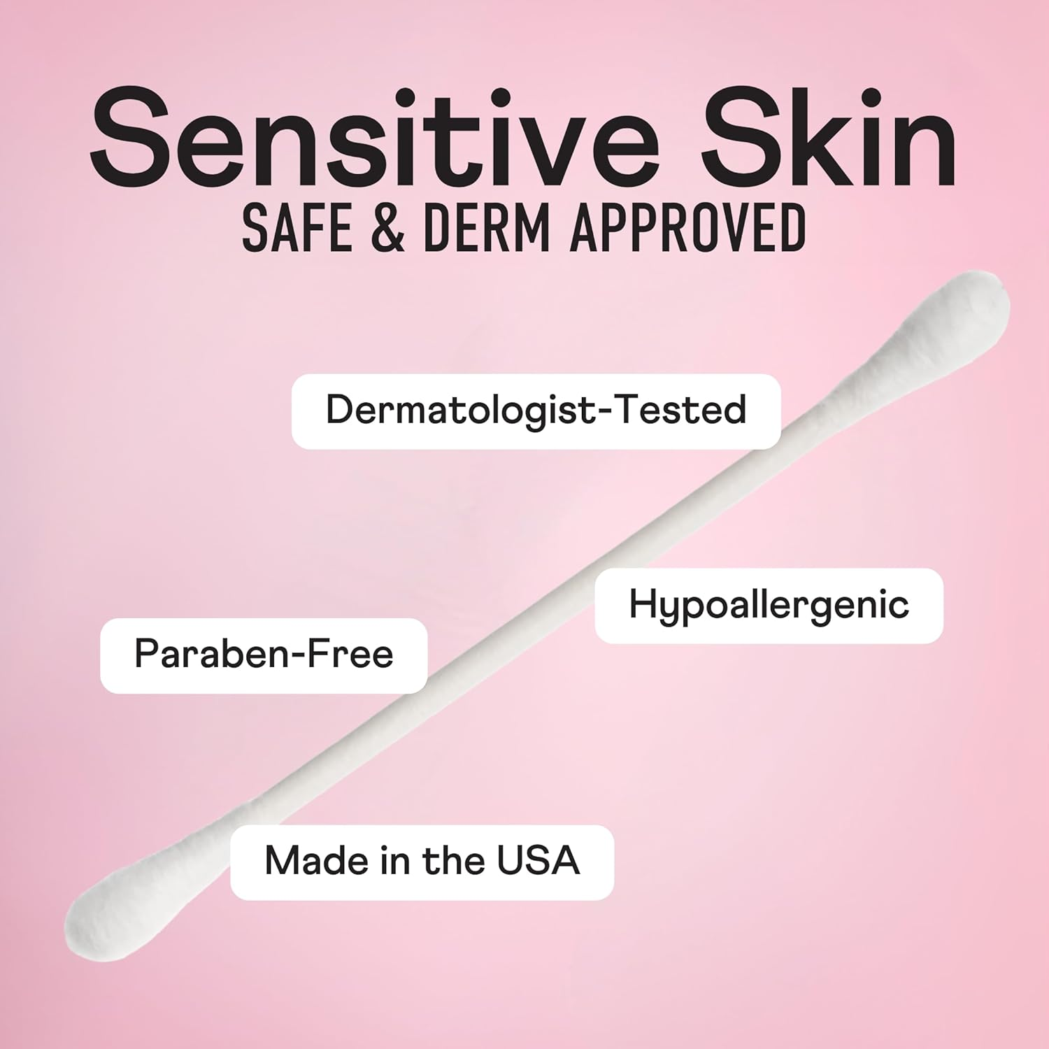 Swisspers Premium Cotton Swabs - Soft 100% Cotton Swabs with Paper Sticks for Beauty and Personal Care - Gentle Hygiene - 500 Count (Pack of 3) image number 5