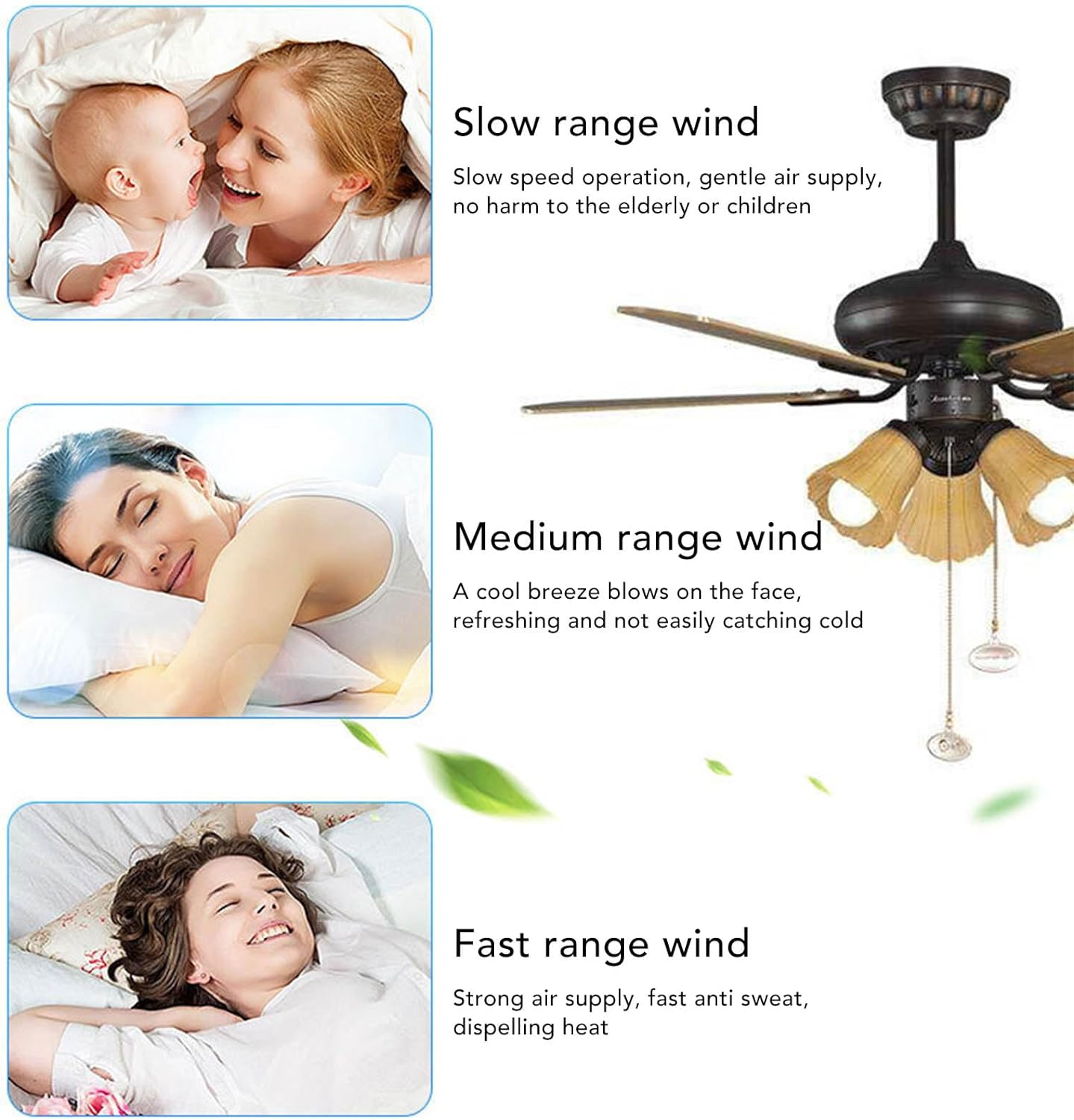 Universal Ceiling Fan Remote Control Kit, Replacement Wireless Ceiling Fan Light Timing Remote Control, Wind Speed & Brightness Remote for Ceiling Fan Lamp, Long Distance image number 6