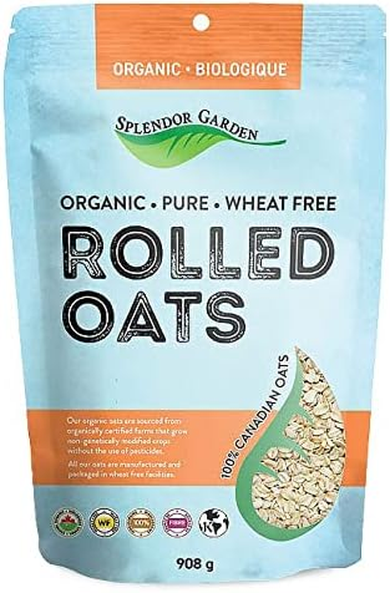 Splendor Garden Organic Wheat Free Thick Rolled Oats 908 G