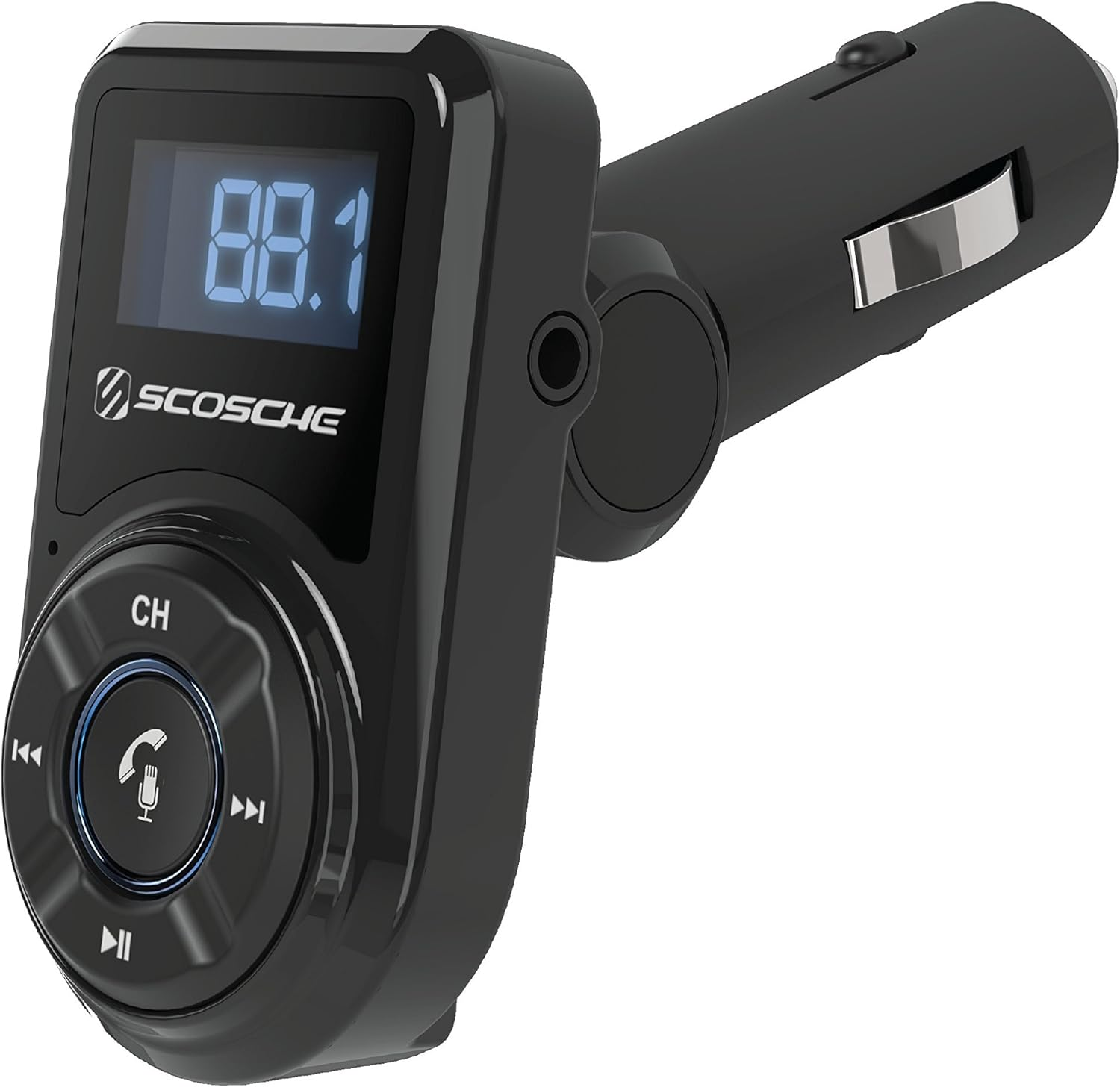Scosche BTFM3 BTFREQ Universal Bluetooth Hands-Free Car Kit with Digital FM Transmitter and 10-Watt USB Car Charger - Black XL image number 4