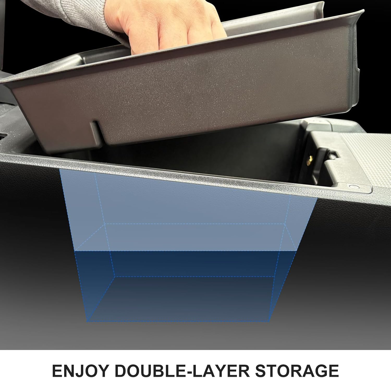 Center Console Organizer Fits G-Chassis BMW 3 & 4 Series, 330I M340I G20/G21 2019-2025, I4 430I M440I G22/G23/G26 2021-2025, M3 G80, M4 G82/G83, Organized Tray and Silicone Pad for Neat Storage image number 4