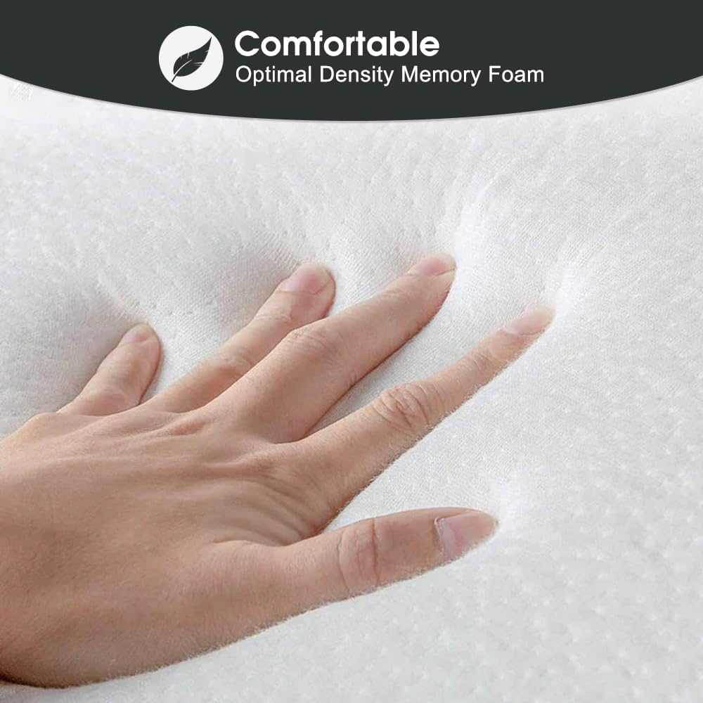 Clevinger Bed Wedge Pillow with Memory Foam, Triangle Pillow for Sleeping, Neck Pillow Back Pillow for Sitting in Bed, Back Support Cushion with Removable Cover (Wedge Pillow) image number 1