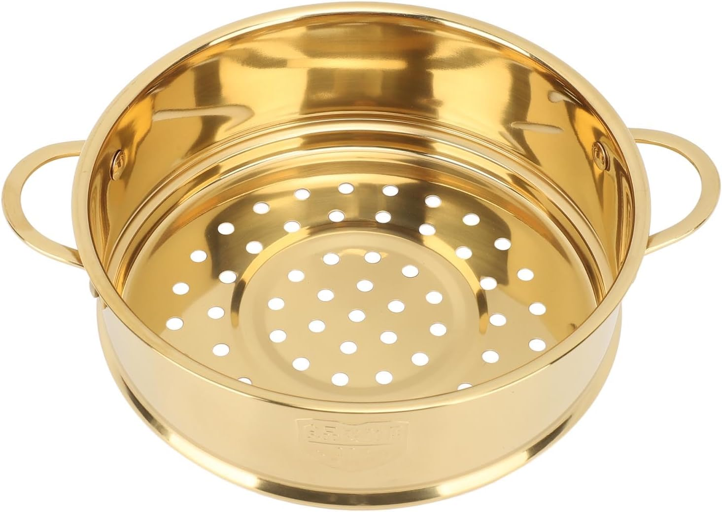 Food Steamer Basket, Stainless Steel Grid with Double Handle for Pressure Cooker, Bun Rack, Colander Kitchen Cookware (Gold) image number 3