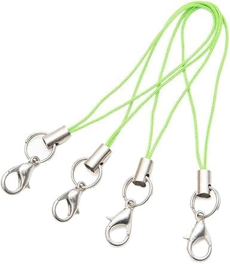 HODASHI 20Pcs Mobile Phone Rope Strap Charm Lariat Lanyard Phone Charms with Lobster Clasp Cords for Cellphone USB Drive, Keychain DIY Jewelry Accessories