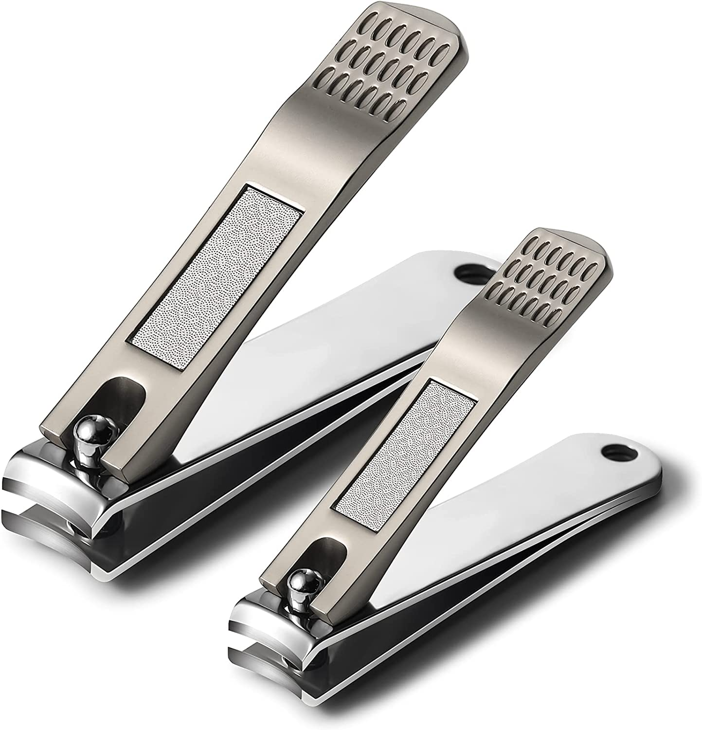 BEZOX Set of 2 Nail Clippers for Fingernail & Toenail - Nail Clipper Fingernail Clippers (Dermatologist Developed) Suitable for All Nail Types image number 6