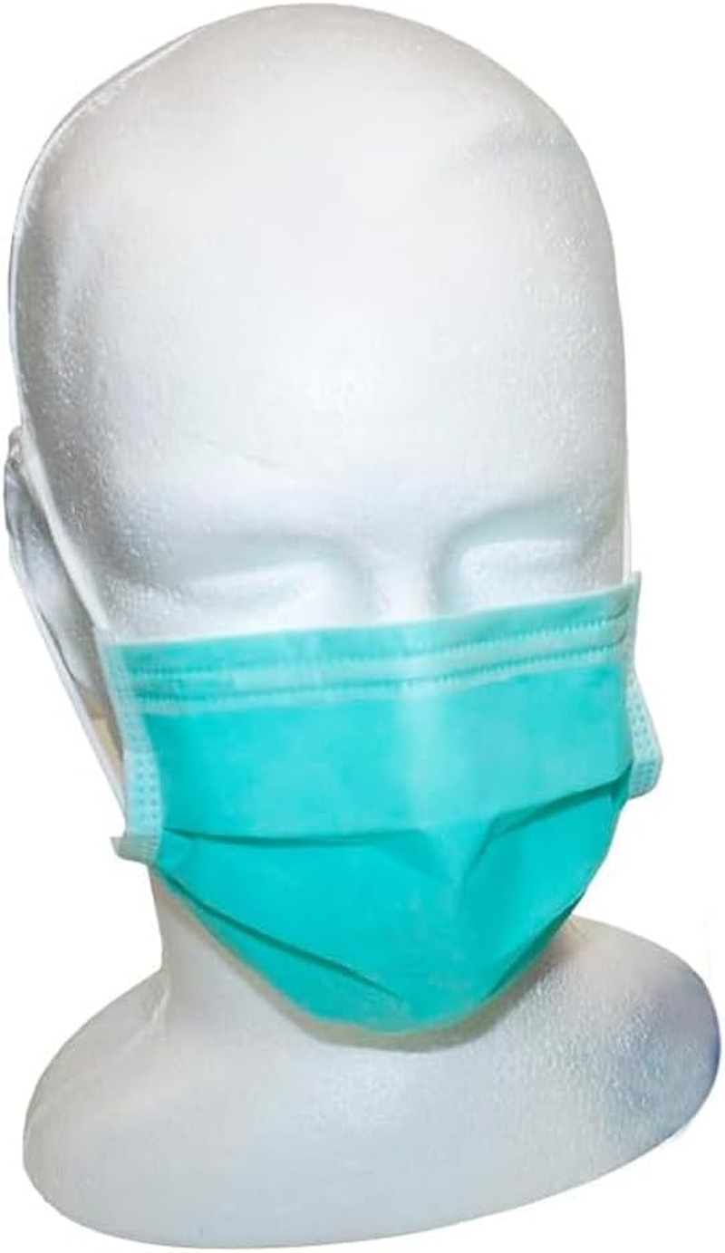 Livingstone Ear Loop Level 3 4-Ply Face Mask 50-Piece Set, Green image number 1