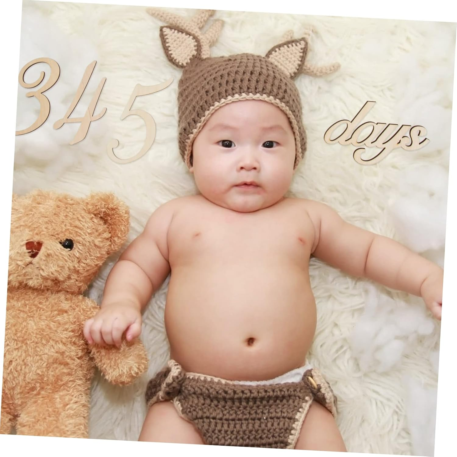 Milestone Card Month Milestone Sign Newborn Shower Party Creative Photo Prop image number 1