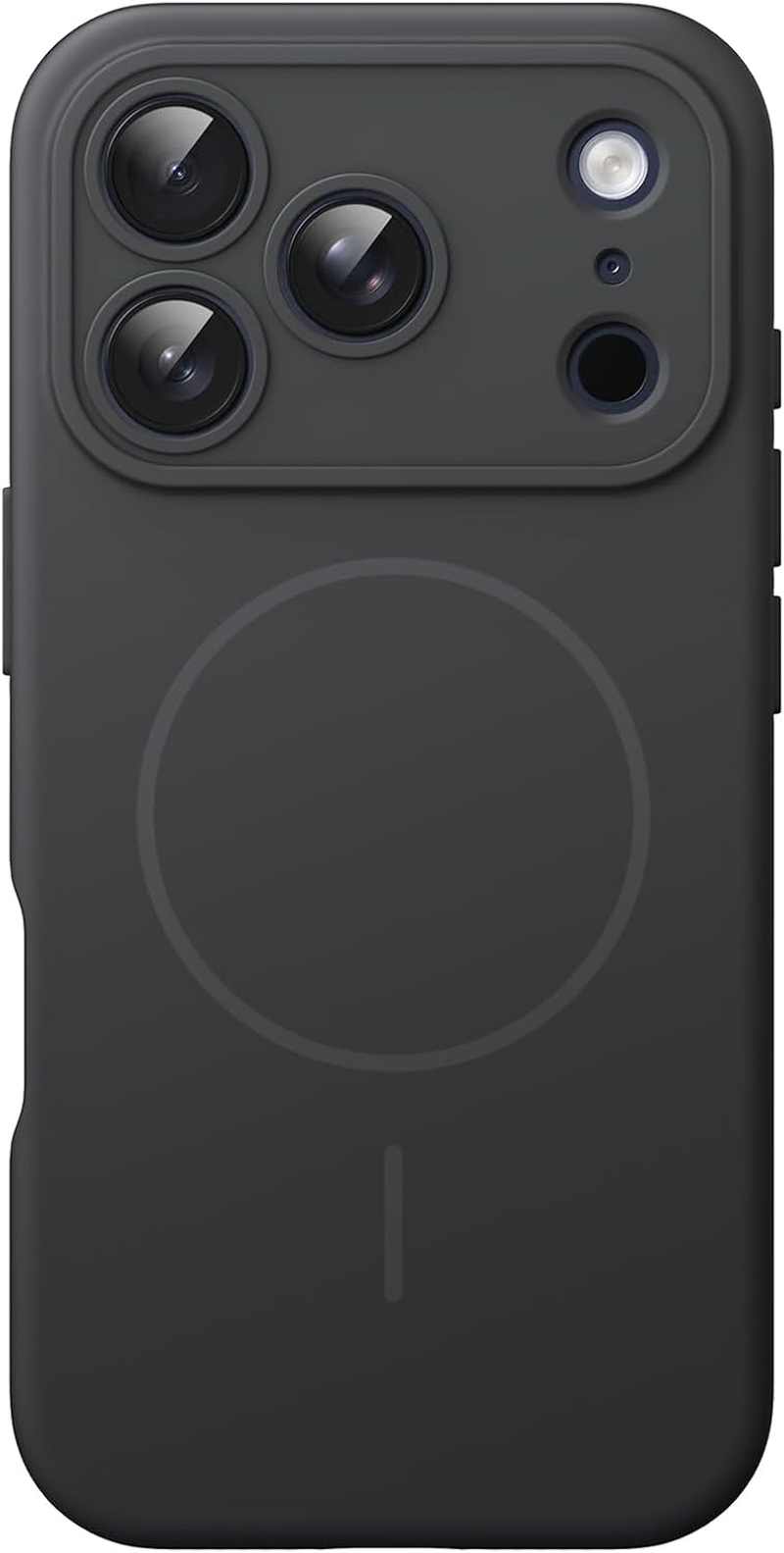 Jetech Magnetic Silicone Case for Iphone 17 Pro 6.3-Inch, Compatible with Magsafe, Silky Soft Touch, Shock Absorbing Phone Cover with Camera Lens Protection (Orange)