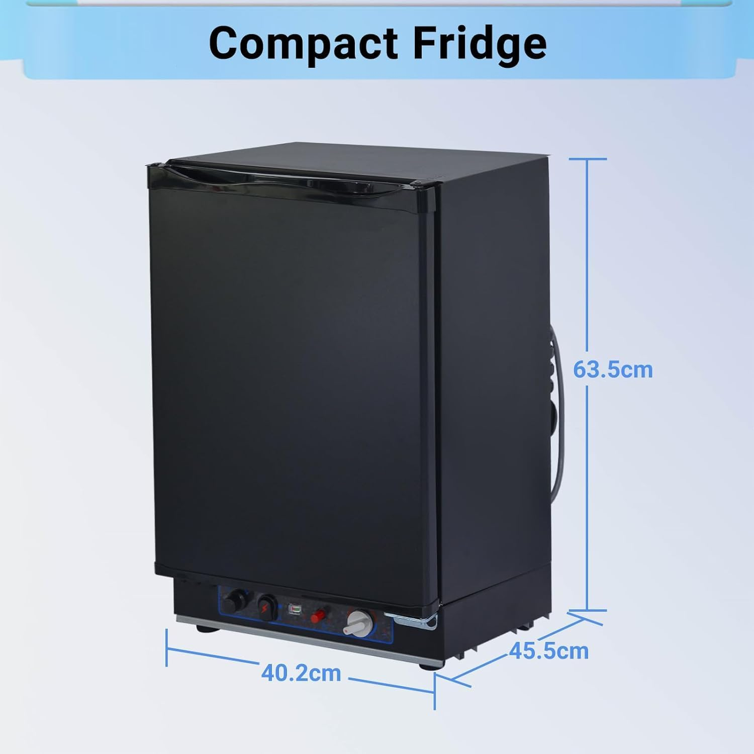SMETA Upgrade 40L Propane Compact Refrigerator 240V 12V Freightliner Cascadia Truck Gas Mini Fridge RV Can Cooler Camper 41L, 1.45 Cu.Ft image number 1
