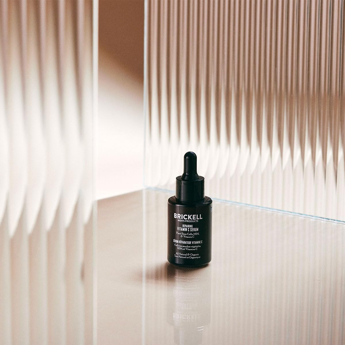 Brickell Men'S anti Aging Vitamin C Serum for Face, Repairing Night Face Serum for Men, Natural and Organic Hyaluronic Acid Serum for Face to Diminish Wrinkles and Reduce Redness, 30Ml, Unscented image number 3