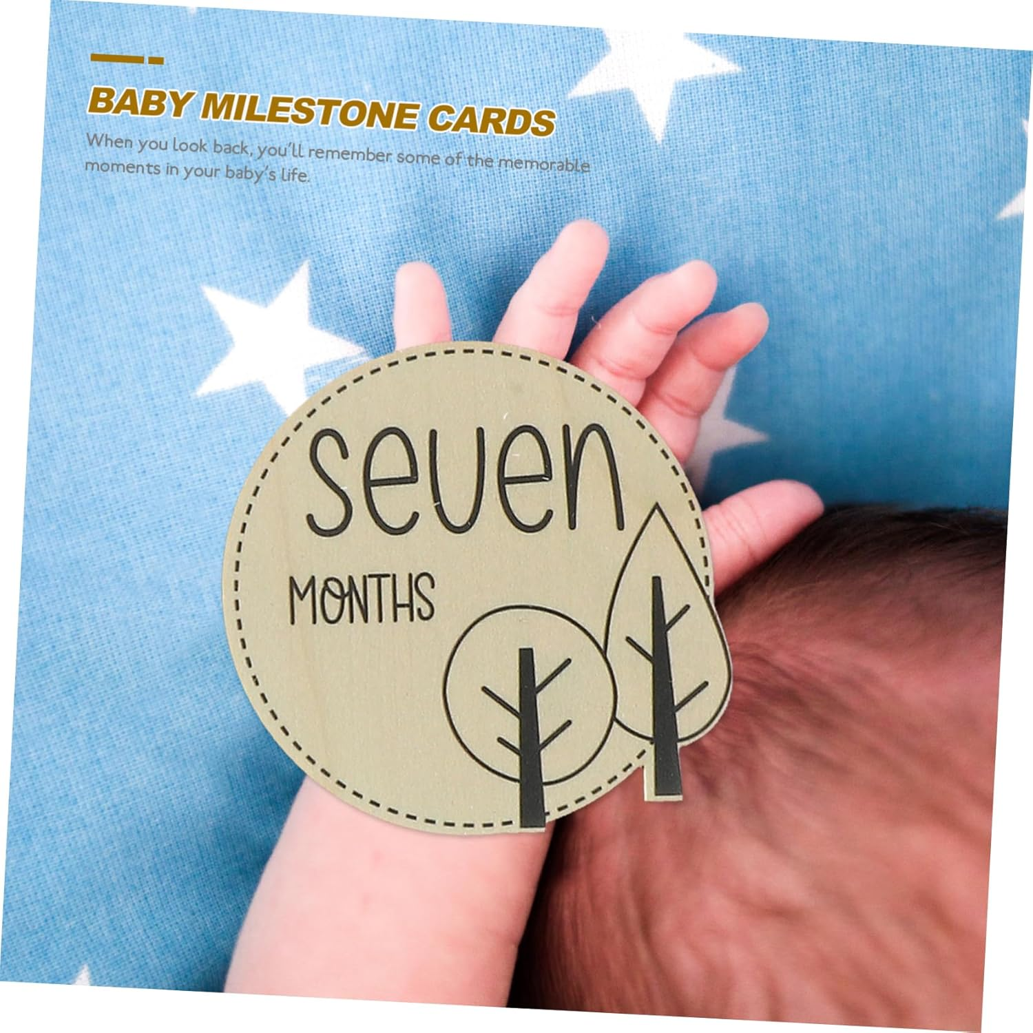 Healifty 12Pcs Animal Themed Milestone Cards Milestone Markers for Newborn Growth Photography for First Year Shower image number 6