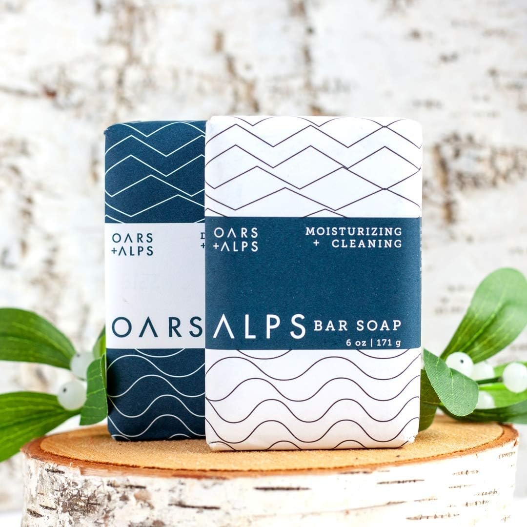 Oars + Alps Bar Soap Gift Set, Natural Skin Care, with Hydrating Shea Butter and Exfoliating Activated Charcoal, Vegan and Gluten Free image number 6