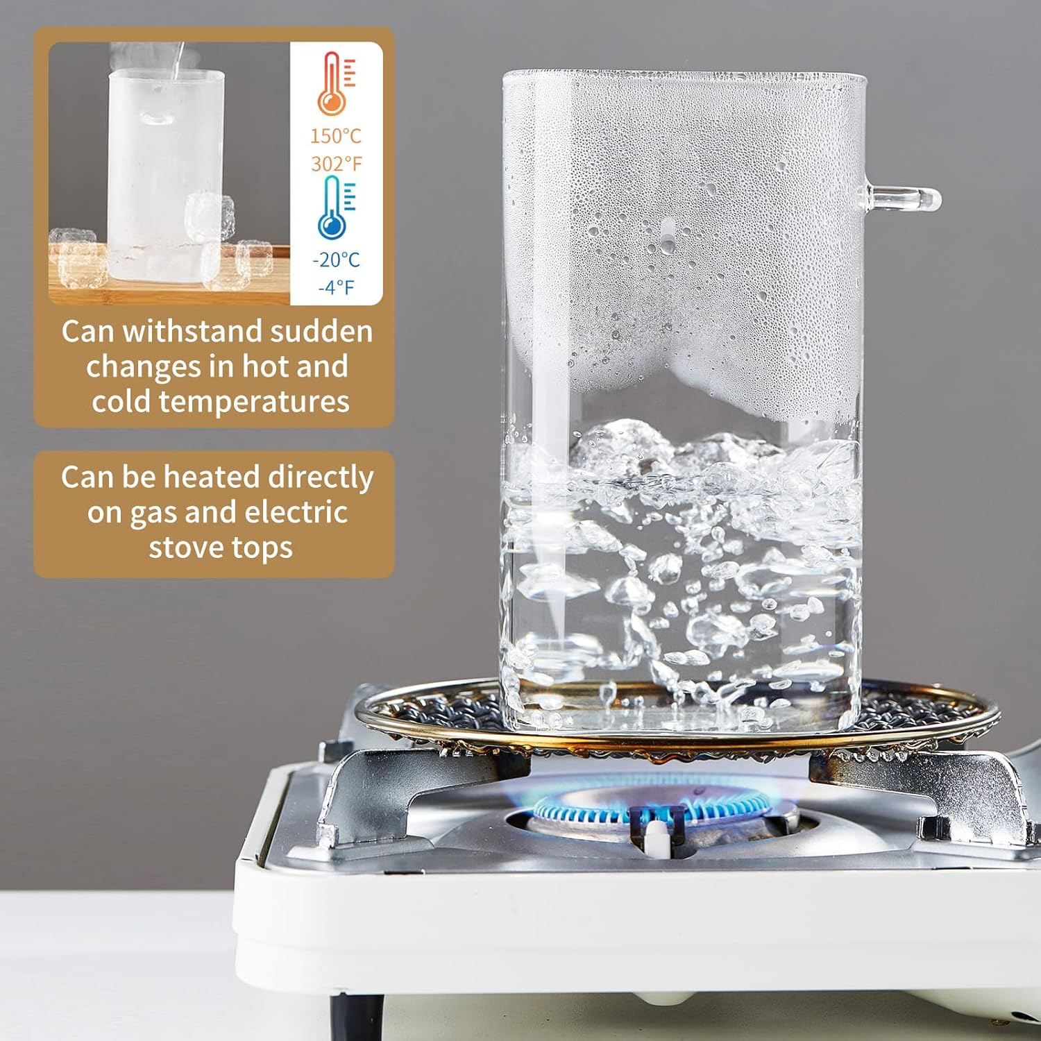 Unbreakable Glass Jars with Airtight Lids and Spoons, 2Pcs Overnight Oats Containers with Lids and Spoons, Glass Food Storage Containers for Coffee Beans, Flour, Sugar, Cookie, Pasta image number 3