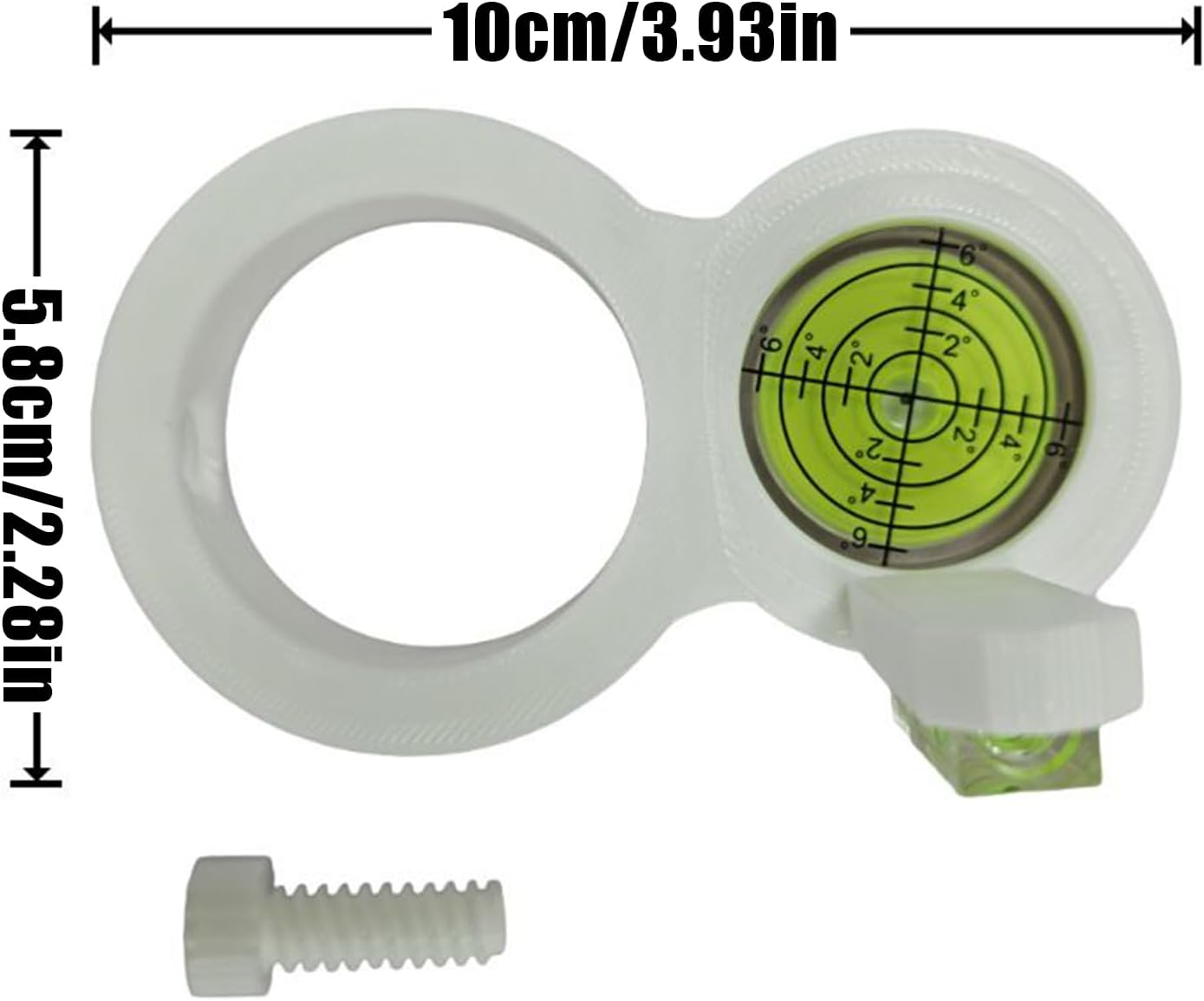 Drill Level Tool,Electric Drill Assistant Leveler,Precision Circular Spirit Level - for Wall Decoration Photo Frame Pipeline Laying Home Repair House Improvement Construction image number 1