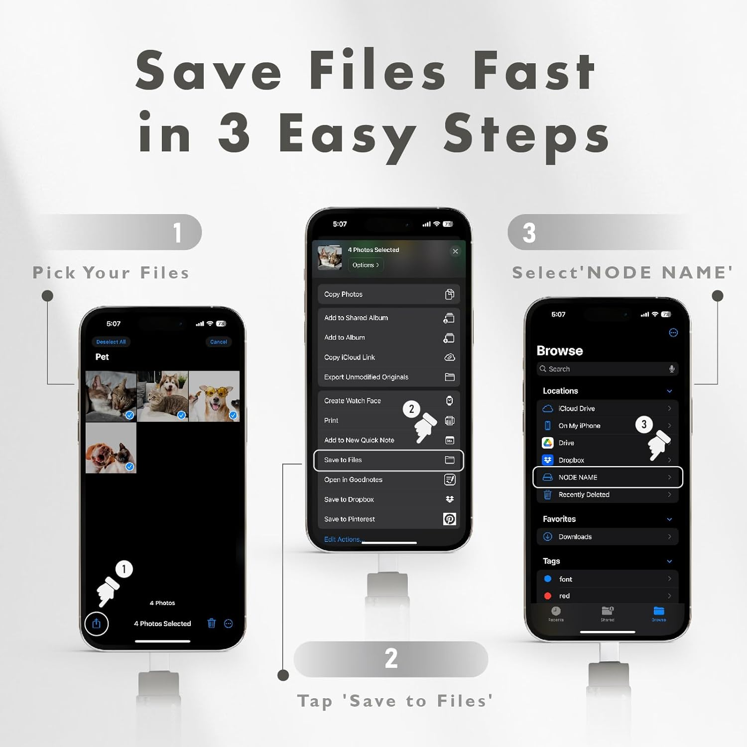 Linkmore 256GB USB/USB C Flash Drive, Type C USB C Flash Drive, USB C Memory Stick, 2In1 OTG Flash Drive for Android Phones, Iphone-15, Dual USB C Storage Flash Drive, 150Mb/S USB C Thumb Drive image number 6