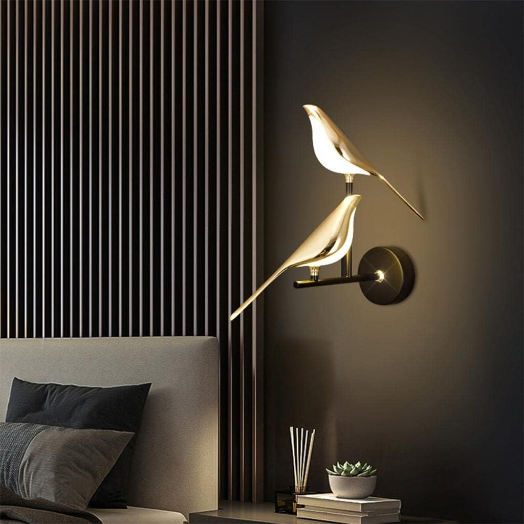 Nordic Bird Wall Lamp Wall Sconce Wall Mount Wall Lighting Led Lighting Fixture for Home Restaurant Cafe Indoor Decorations - 28X12X38Cm image number 2