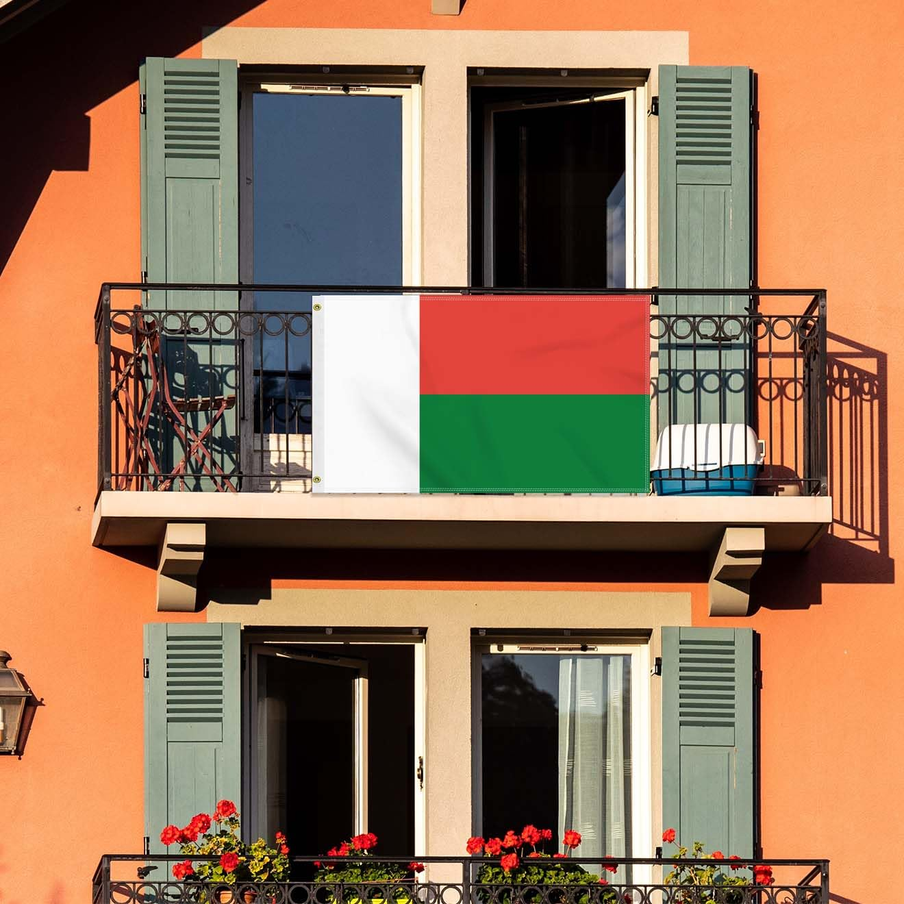 Large 3&times;5 FT Madagascar Flag, Big Madagascan100D National Outdoor Banner,Decorgarden with Brass Gromment