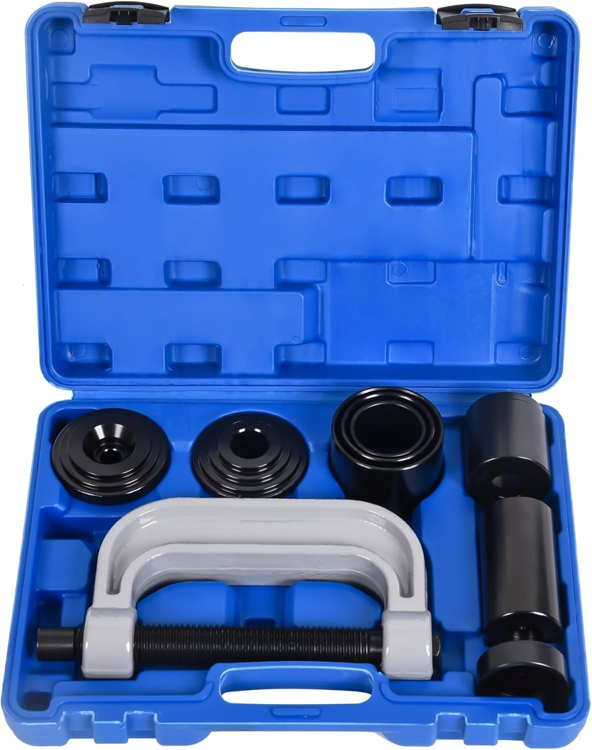 Heavy Duty Ball Joint Press & U Joint Removal Tool Kit with 4X4 Adapters, Ball Joint Press Removal Tool Kit for 2WD 4WD Car Light Truck, Ball Joint C-Frame Press Remover Installer Service Tool Set image number 2