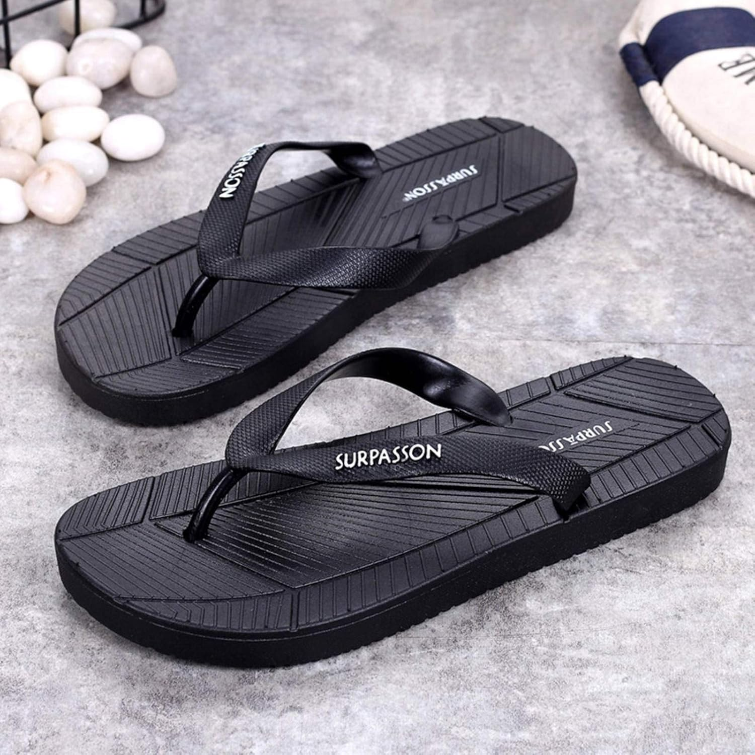 Flip-Flops Students Summer Fashion Non-Slip Korean Style Beach Shoes Lovers Flat Harajuku Style Flip Flops Men image number 3