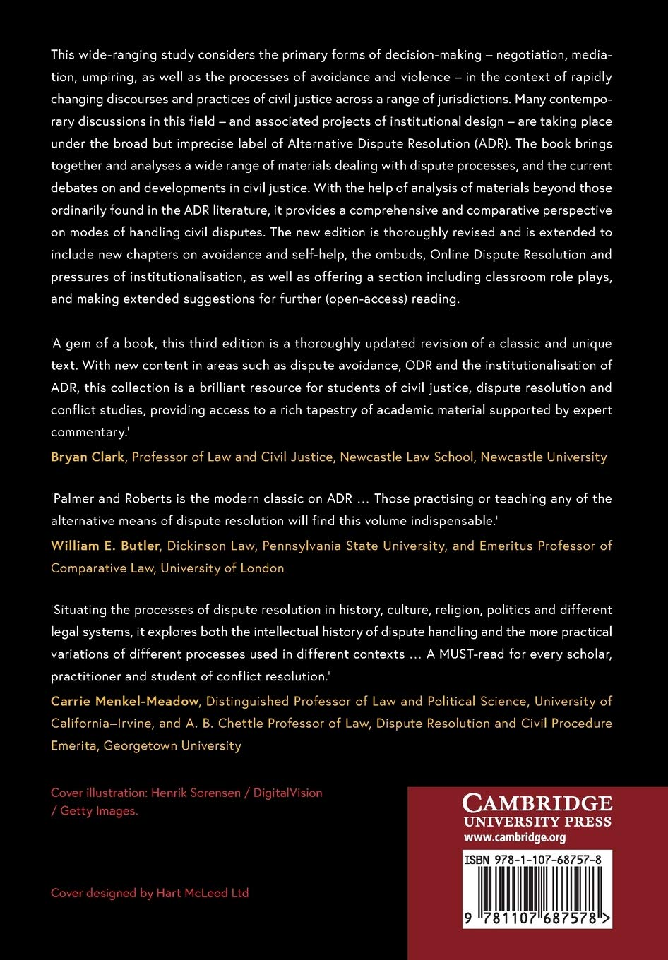 Cambridge Dispute Processes Book - Paperback - 09 July 2020: ADR and the Primary Forms of Decision-Making image number 1