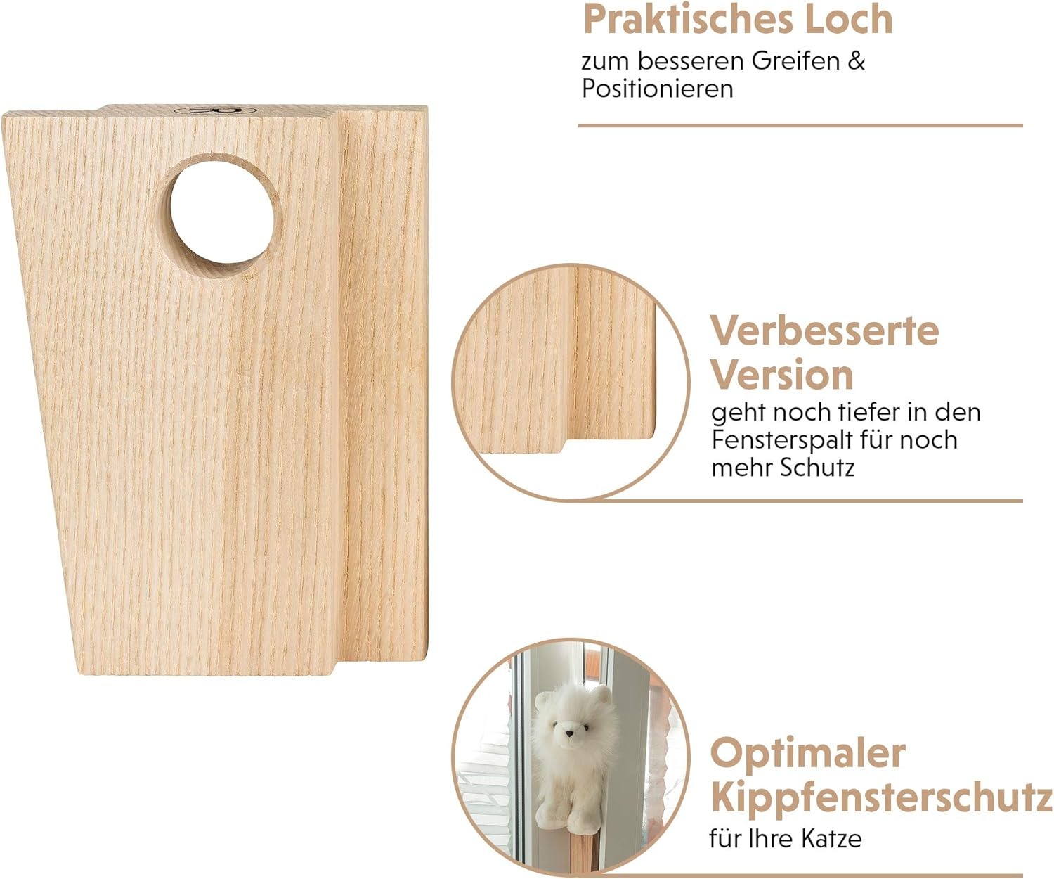 Katzenkl&ouml;tze Tilt Window Protection for Cats, Cat Net for Balcony, No Drilling, Cat Saver and Fall Protection for Pets, Prevents Slipping into the Window Gap (Set) Pack of 2 image number 2