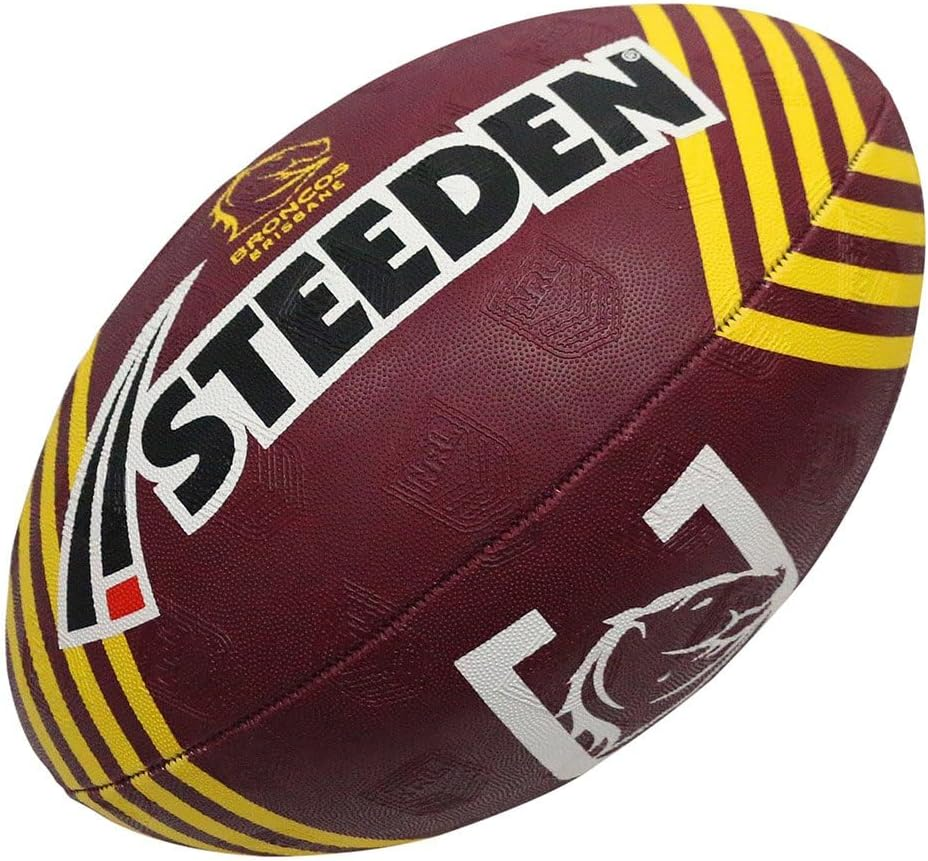 Steeden NRL Brisbane Broncos Supporter Ball, Full Size 5