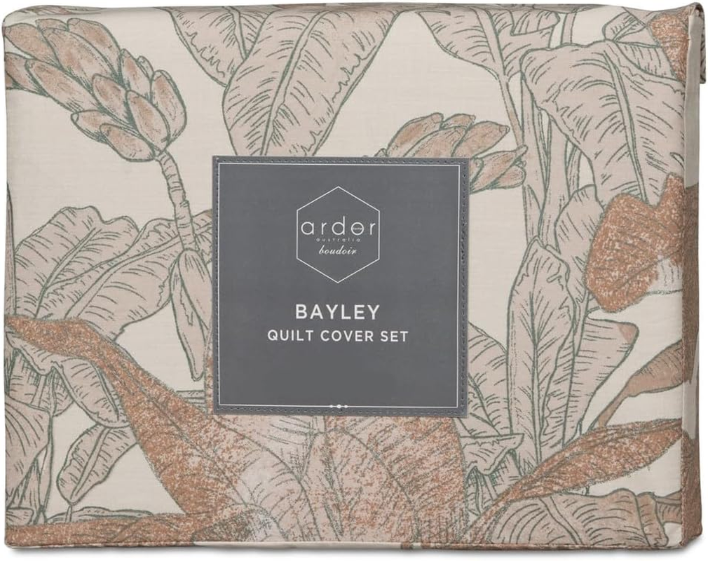 Ardor Boudoir Bayley Printed Quilt Cover Set, Queen image number 3