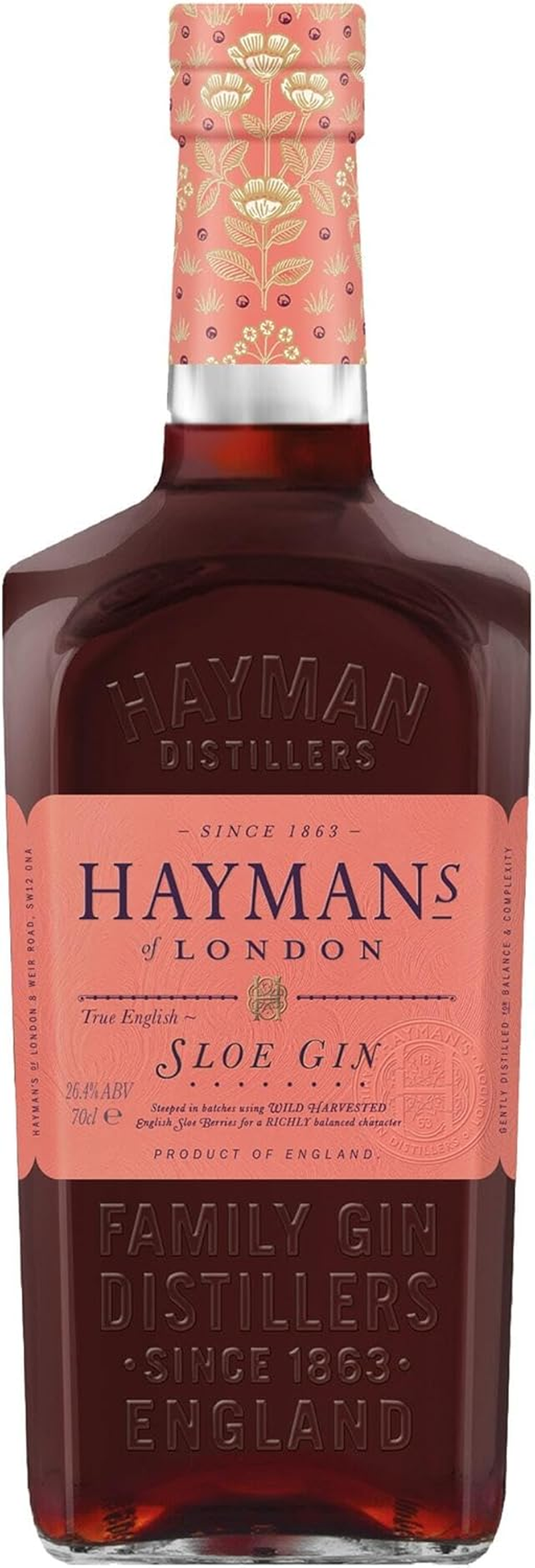 Hayman'S Sloe Gin 700Ml Bottle
