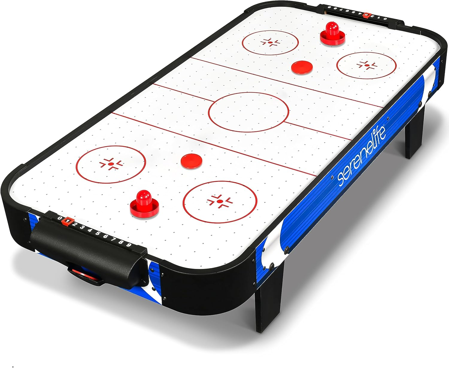 Serenelife Air Hockey Game Table 4.10Ft with Strong Motor, Digital LED Scoreboard, Puck Dispenser & Complete Accessories image number 6