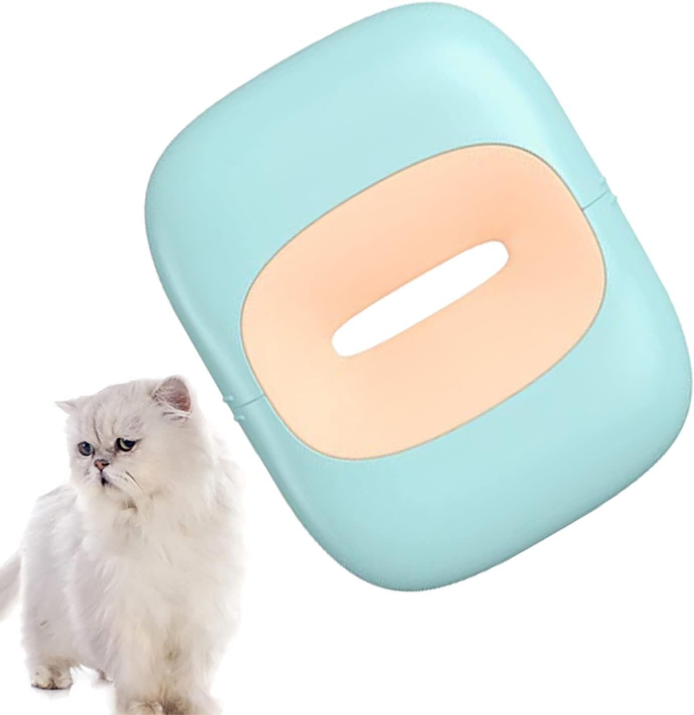 Cleaning Cat Brush - Massage Tool Cat Grooming Brush,Shell Shaped Grooming Brush for Dogs and Cats with Long and Short Hair Evikoo