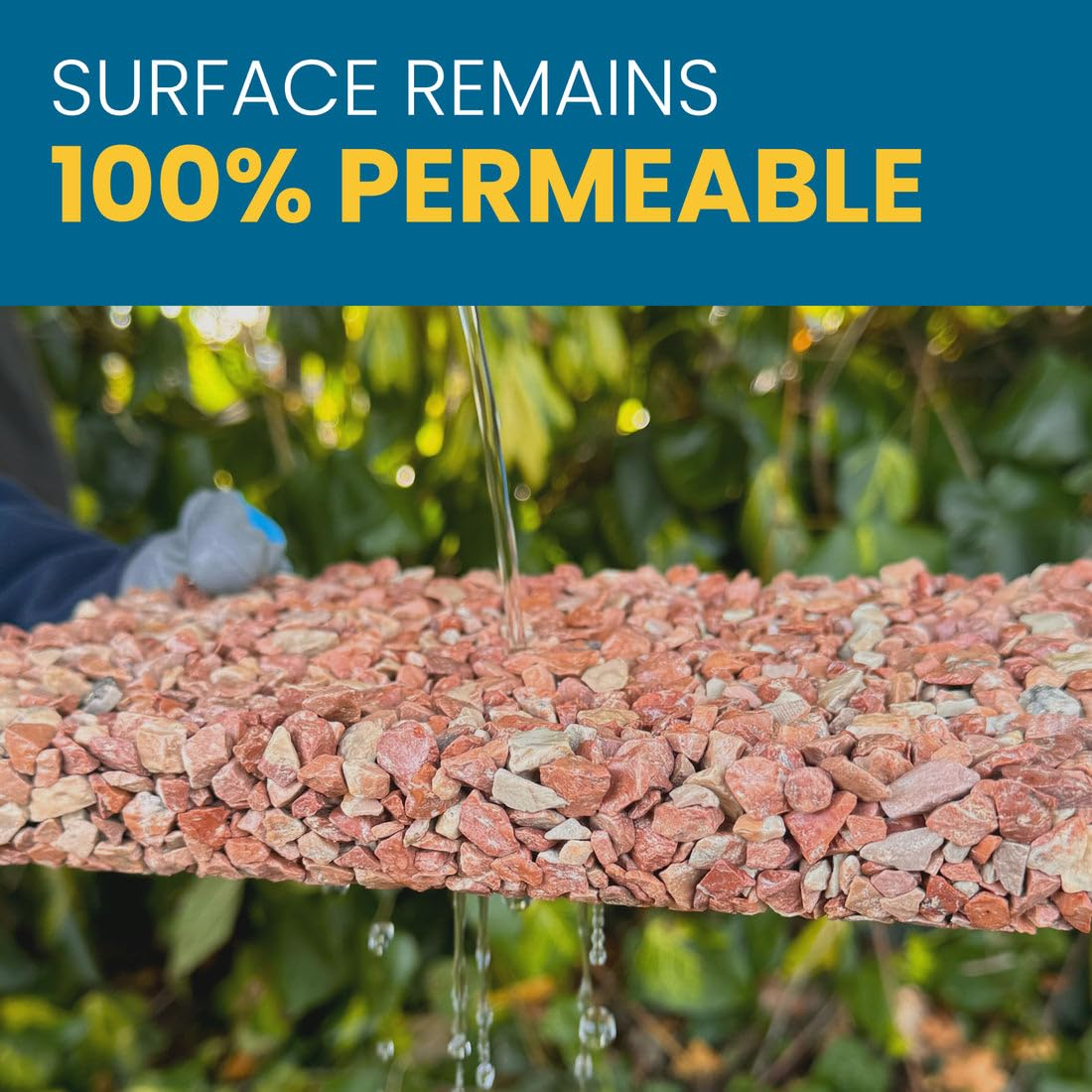 EASIHOLD - 5L XL Gravel Glue for Bonding Stones, Mulch and Gravel on Borders, Patios and Garden Paths. Lasts up to 3 Years, Non Toxic, Ready to Use.